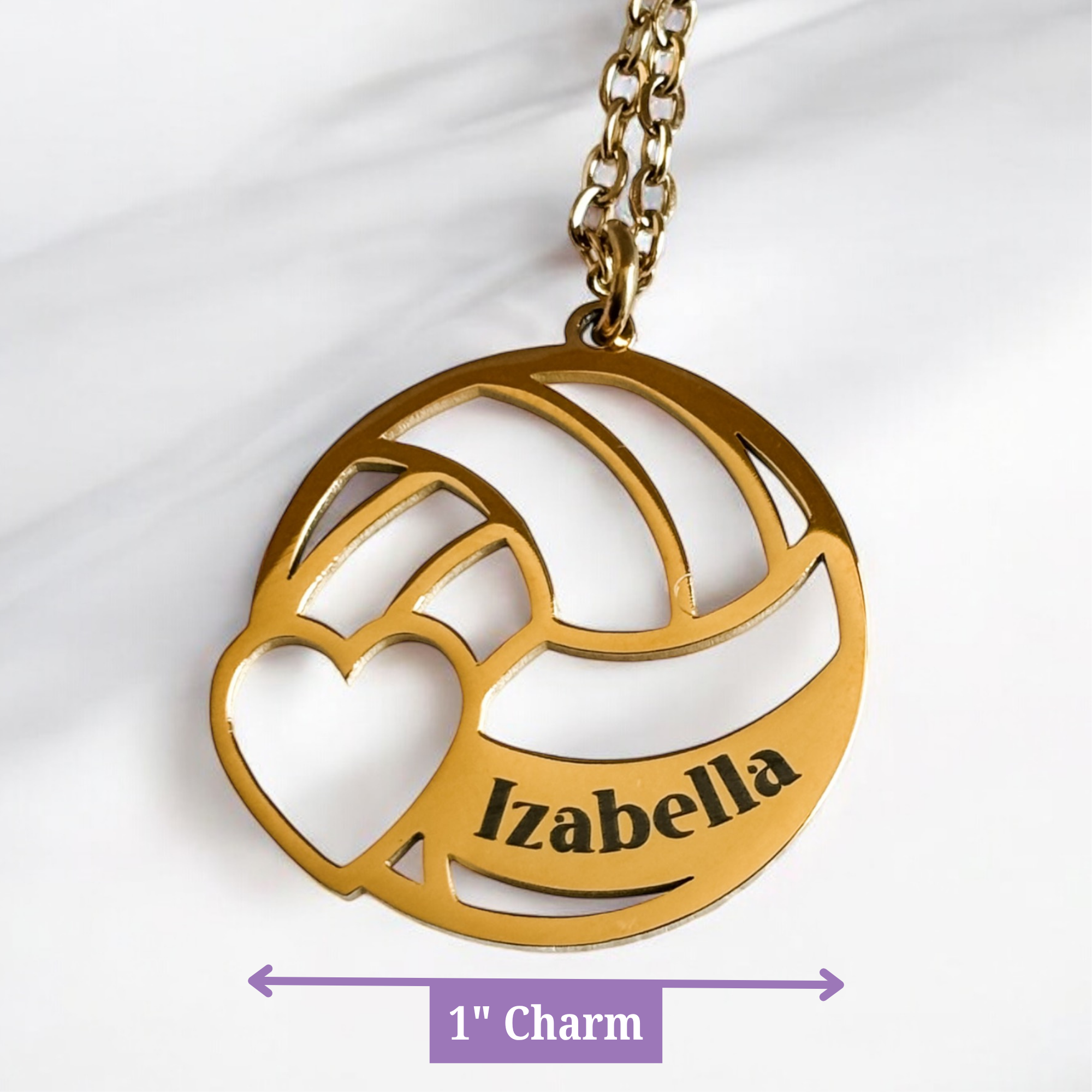 Personalized Volleyball Necklace