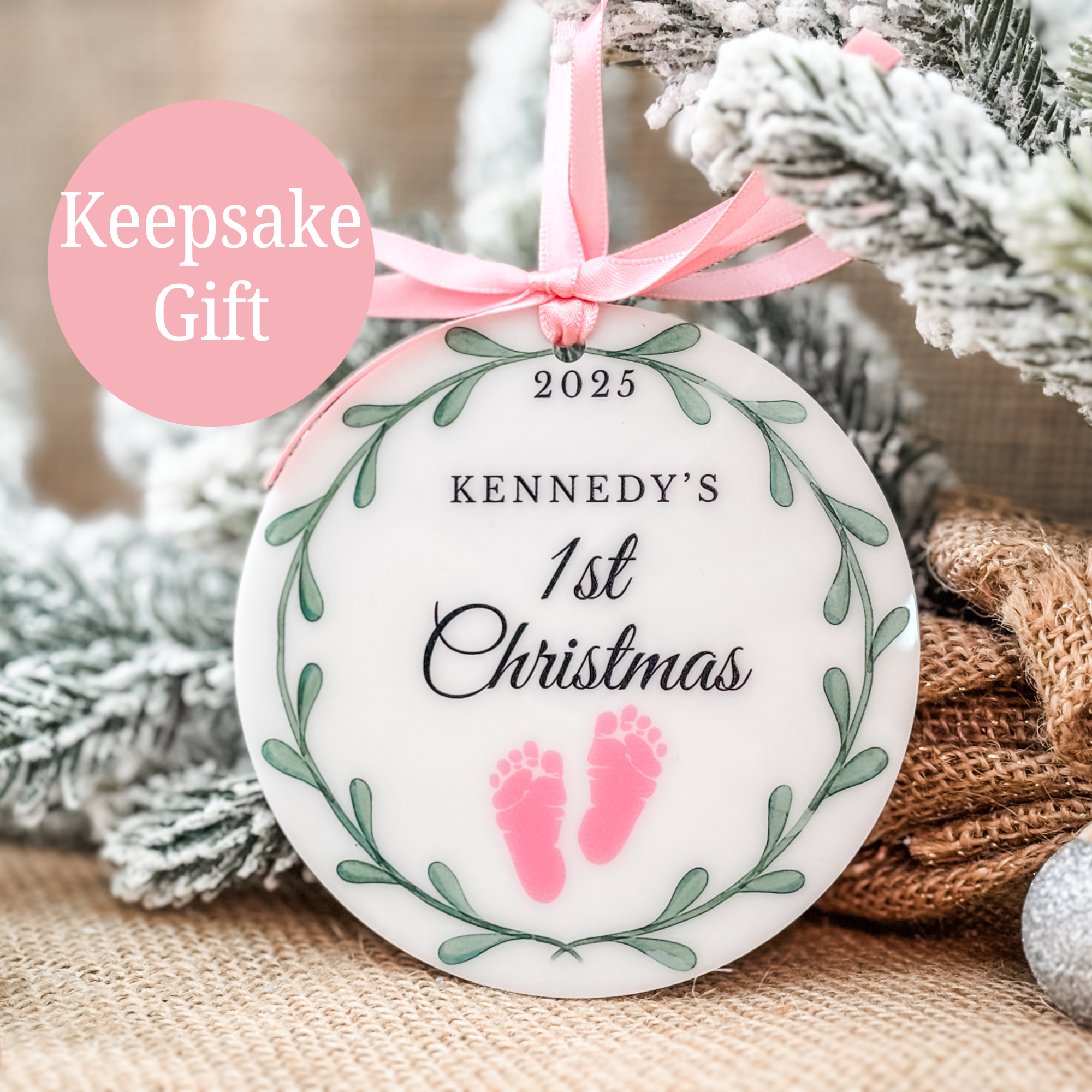 1st Christmas Ornament - H0022
