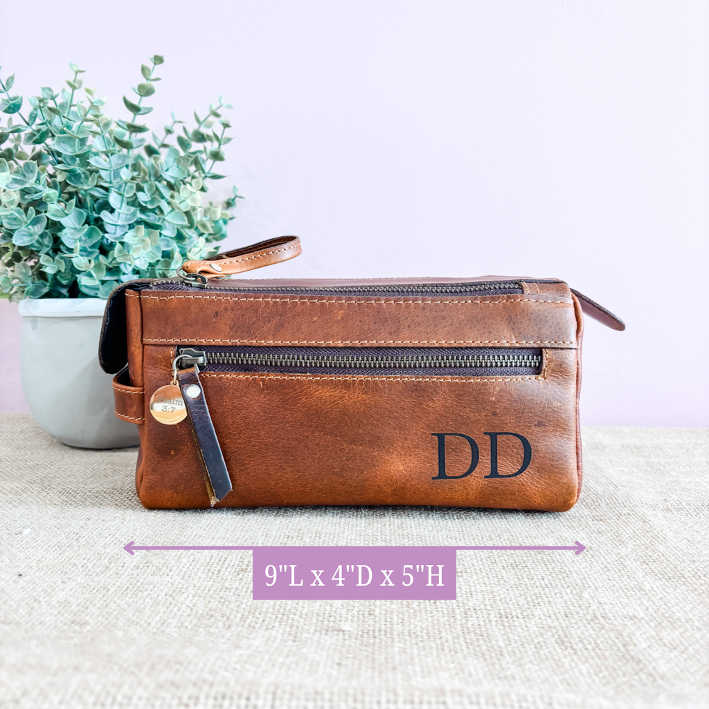 Leather Travel Toiletry Bags