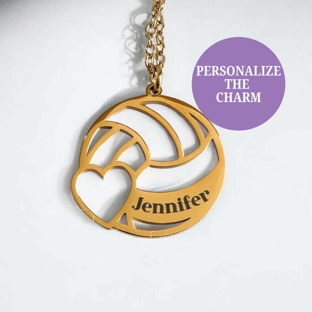 Personalized Volleyball Necklace