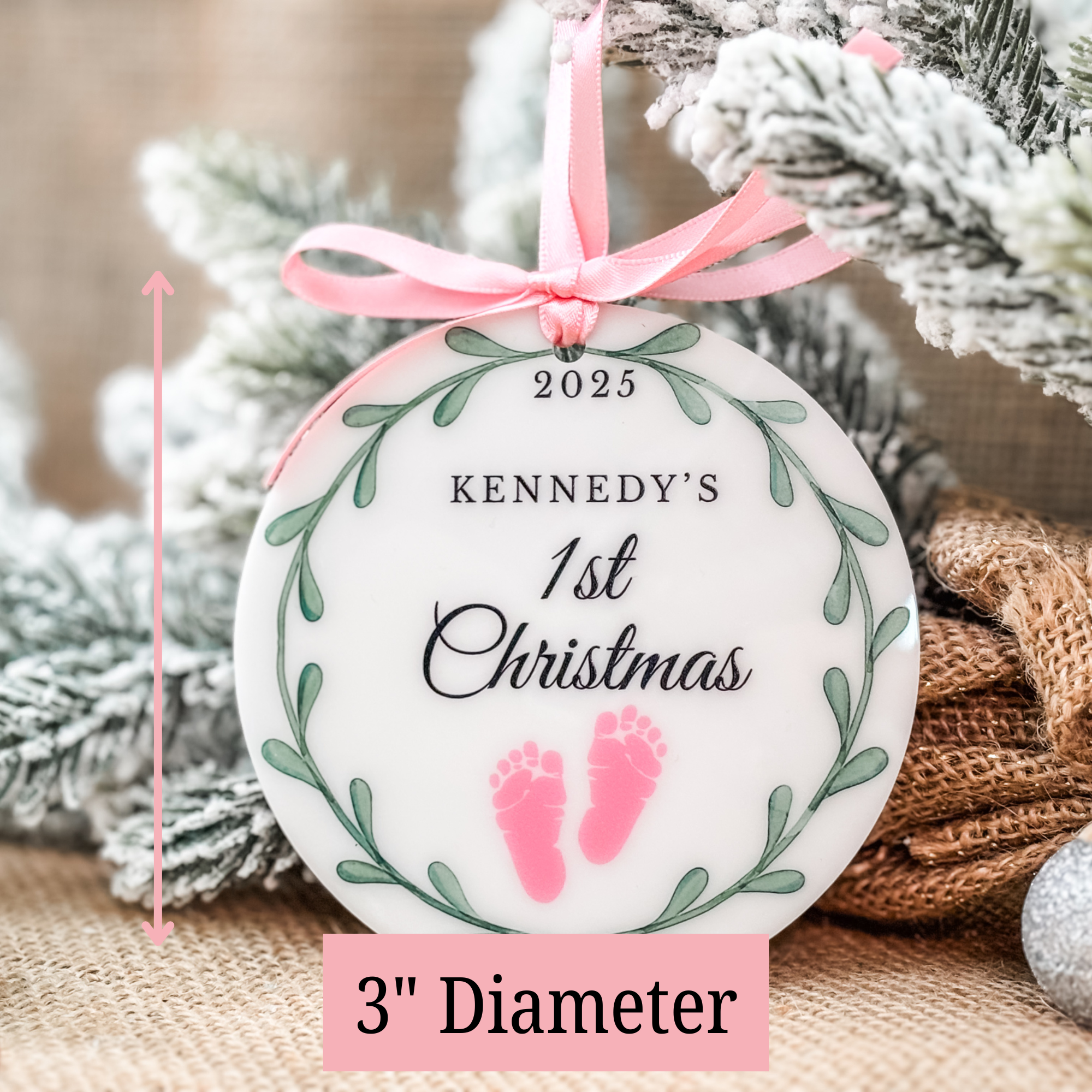 1st Christmas Ornament - H0022