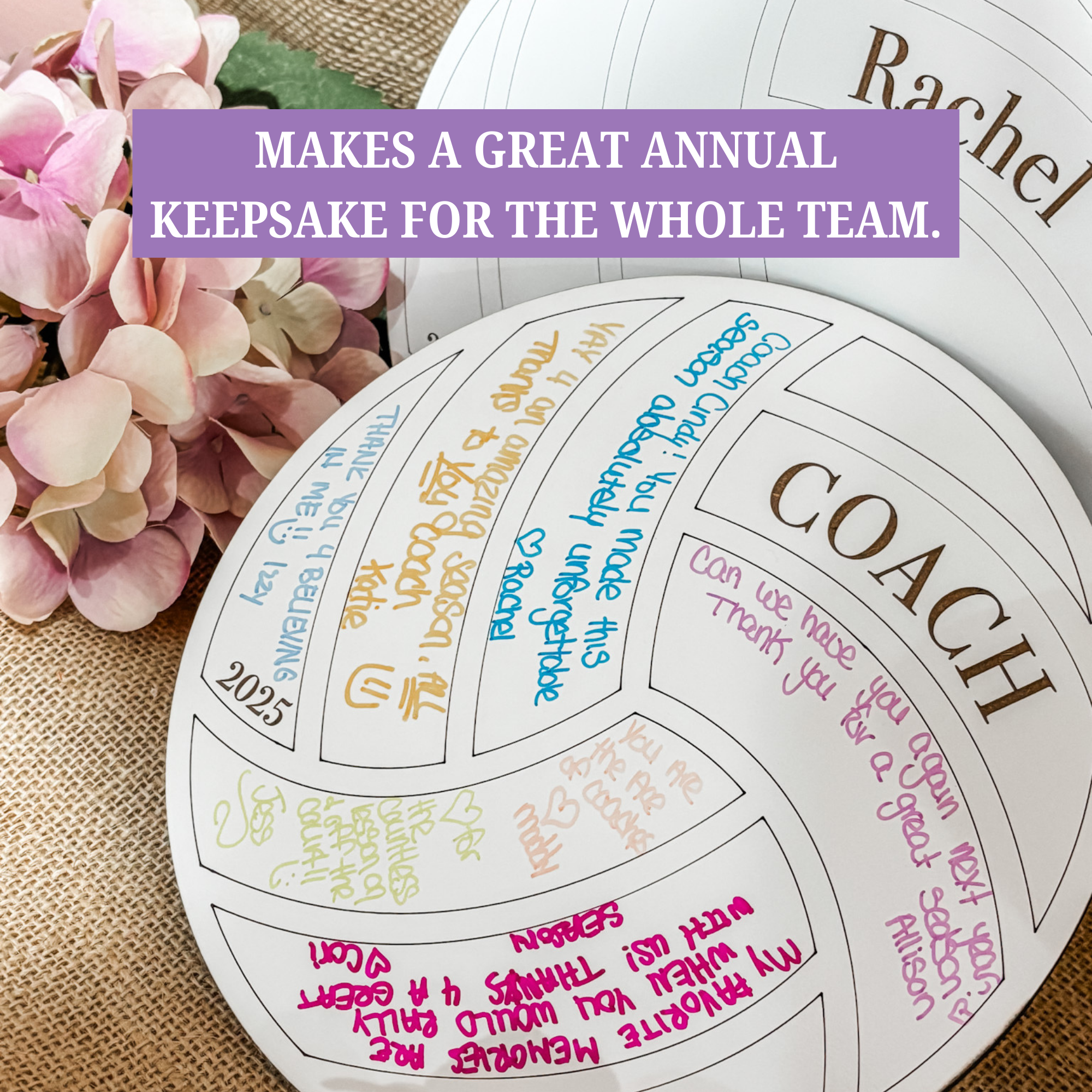 Volleyball Signature Plaque