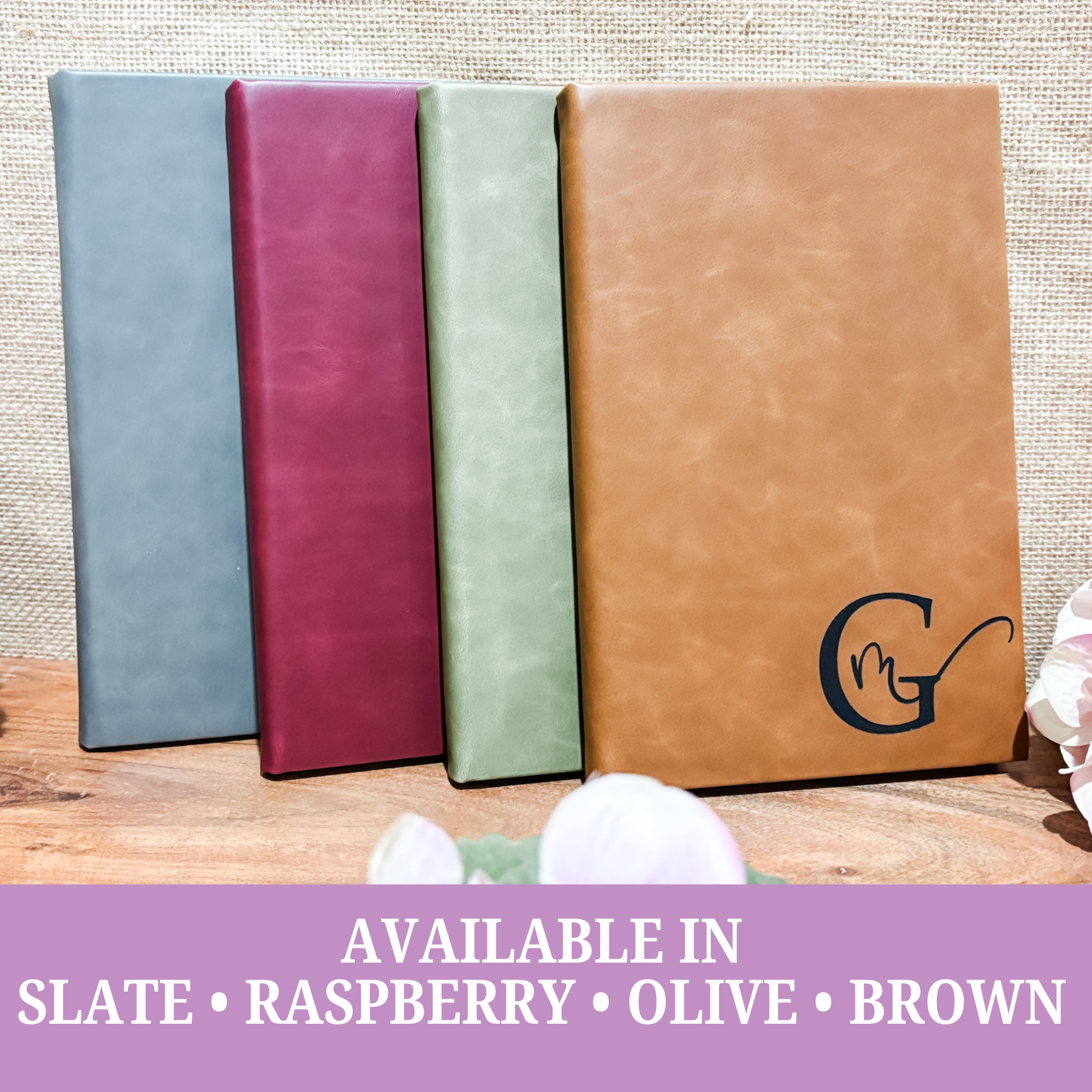 Personalized Vegan Leather Journals - H0010
