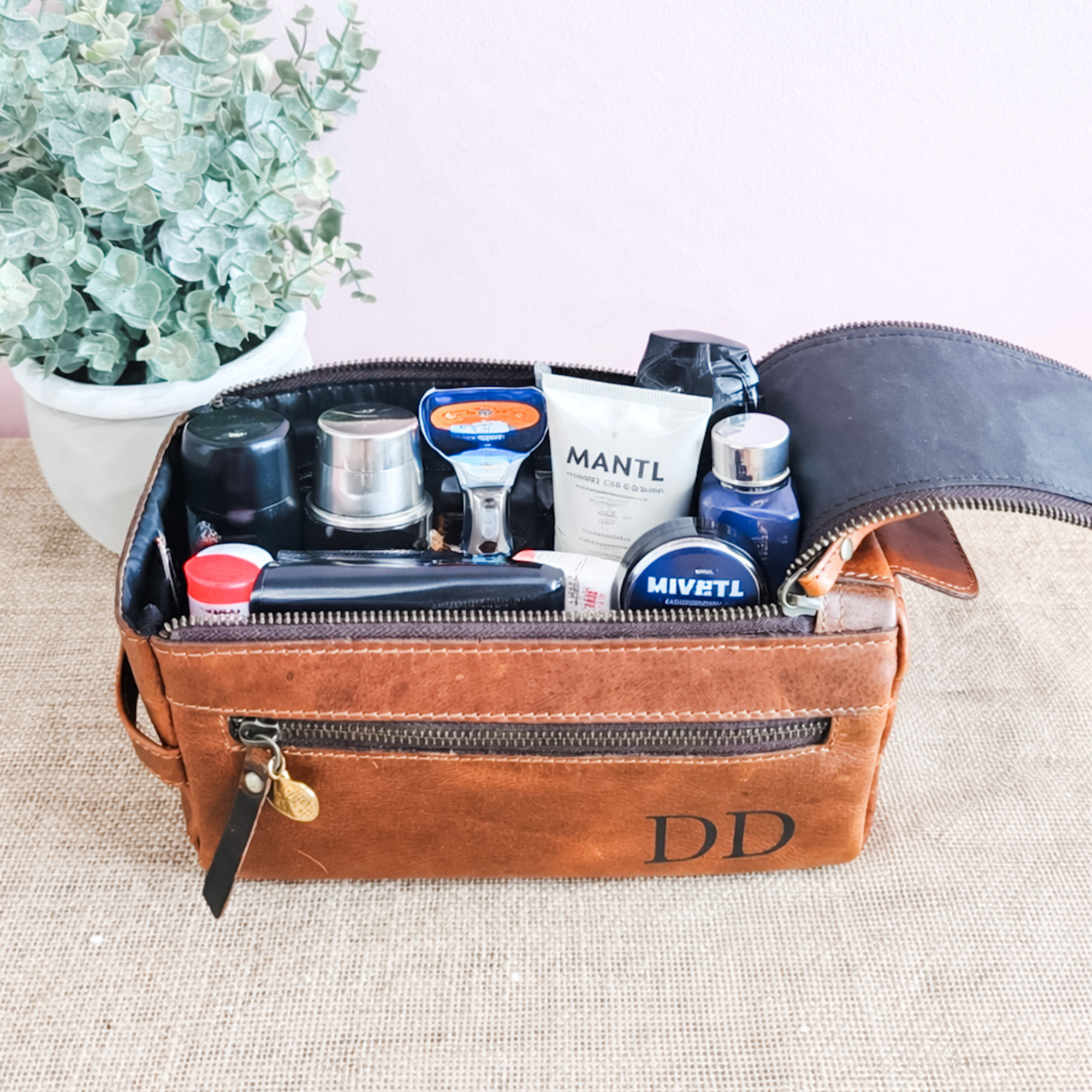 Leather Travel Toiletry Bags
