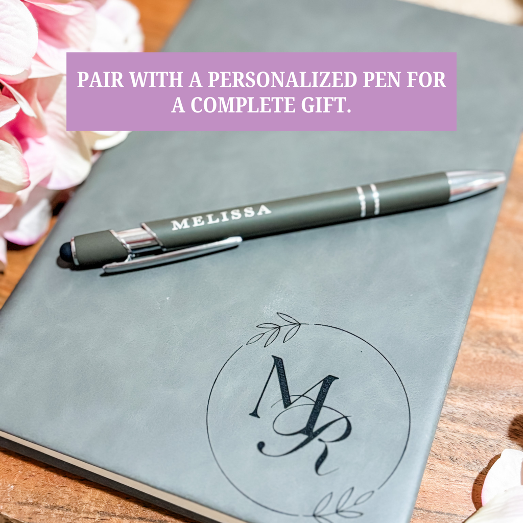 Personalized Vegan Leather Journals - H0010
