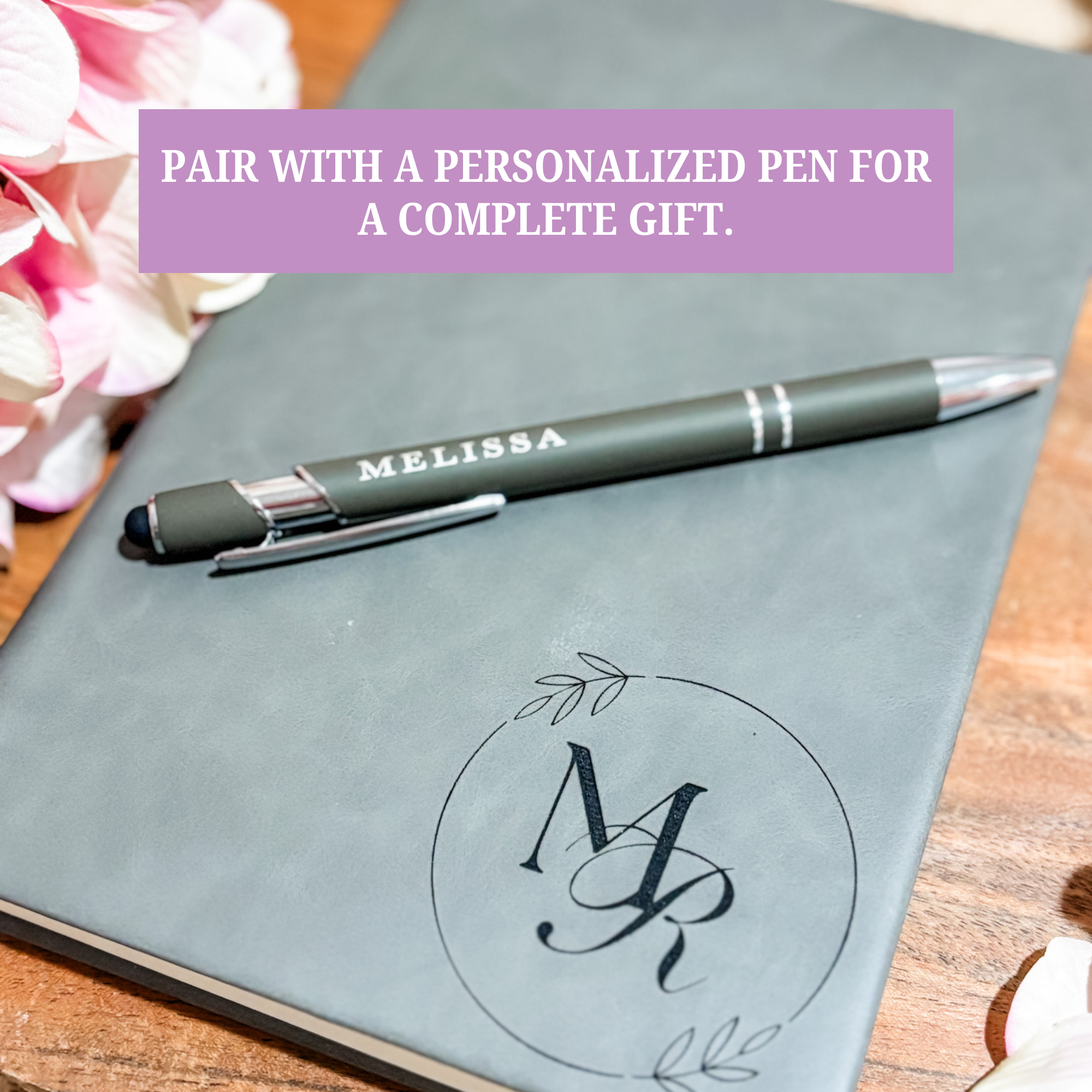 Personalized Vegan Leather Journals - H0010