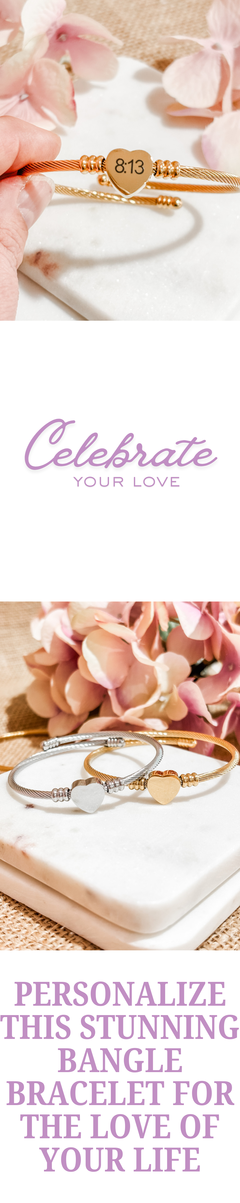 Personalized Bangle Bracelet