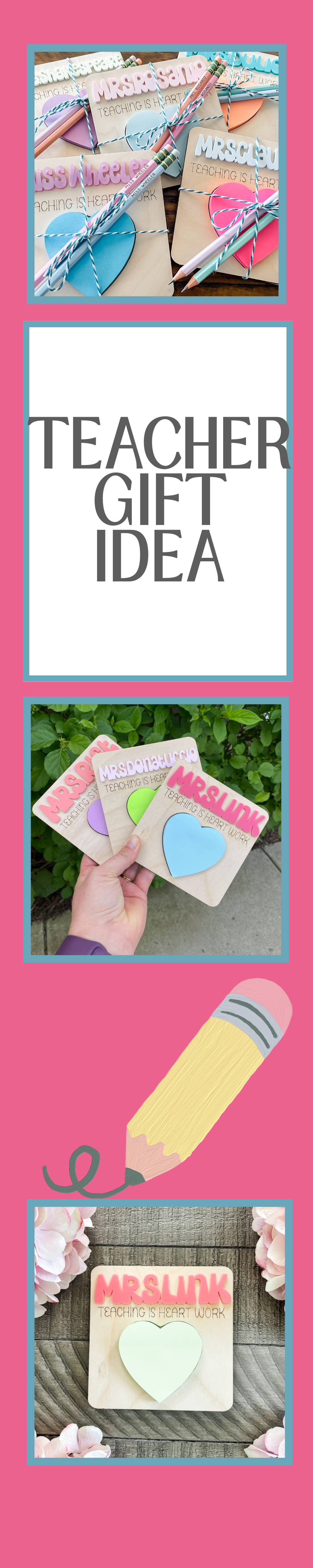 Personalized Sticky Note Holder