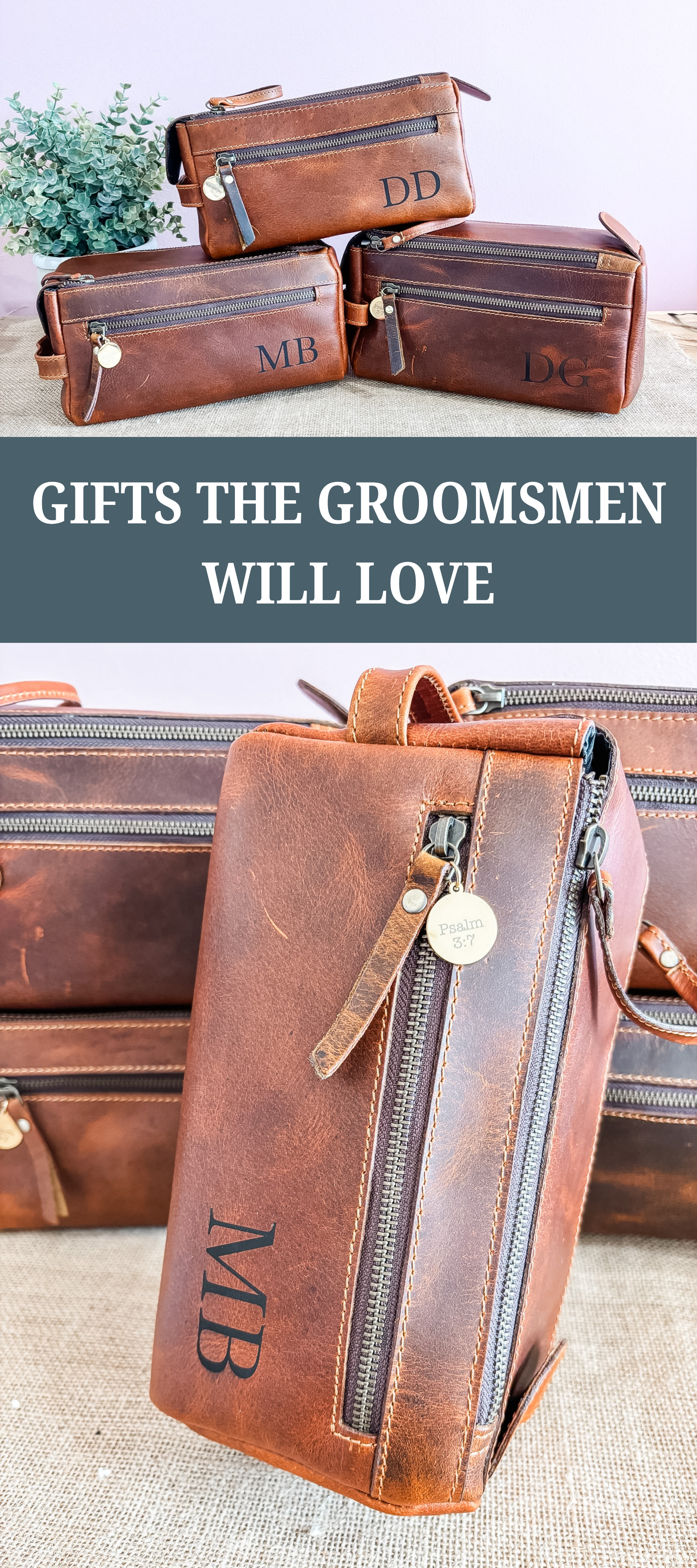 Leather Travel Toiletry Bags