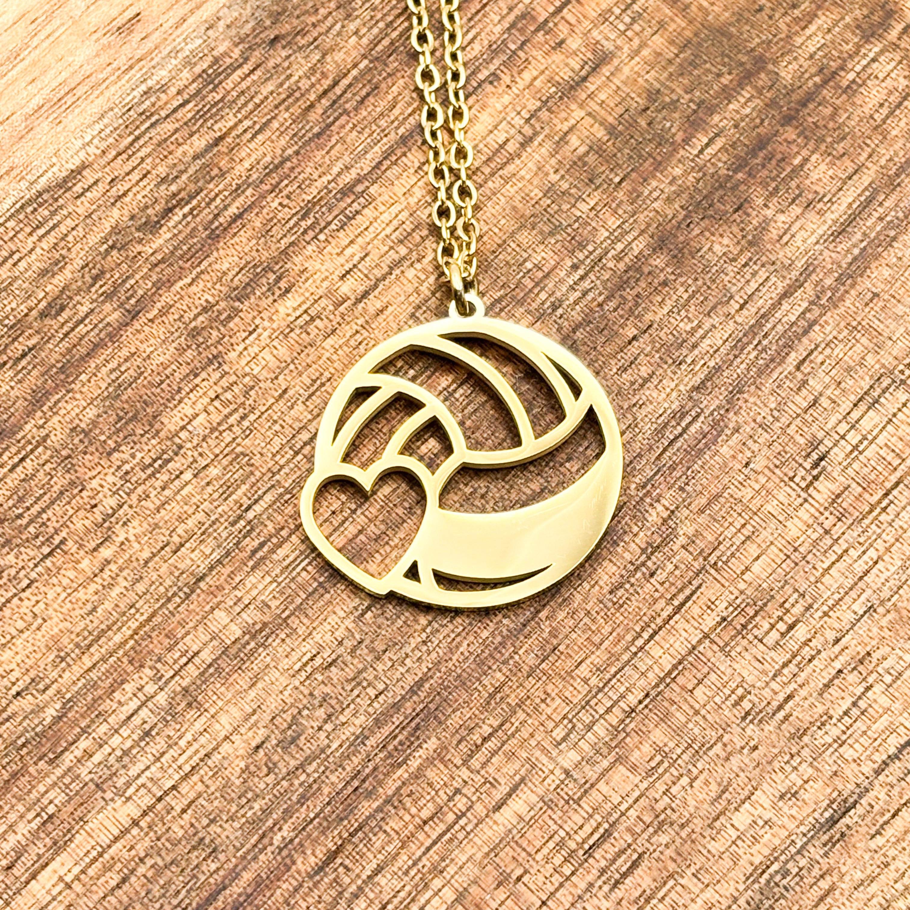 Personalized volleyball necklace
