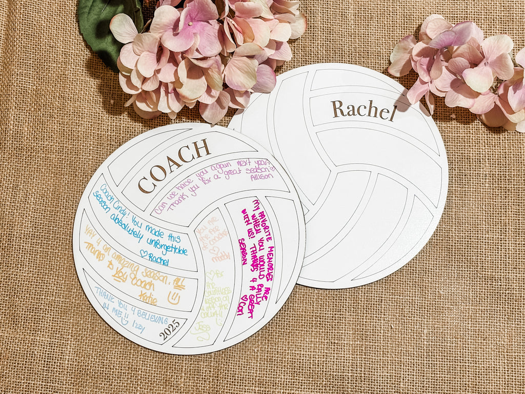 Volleyball Signature Plaque