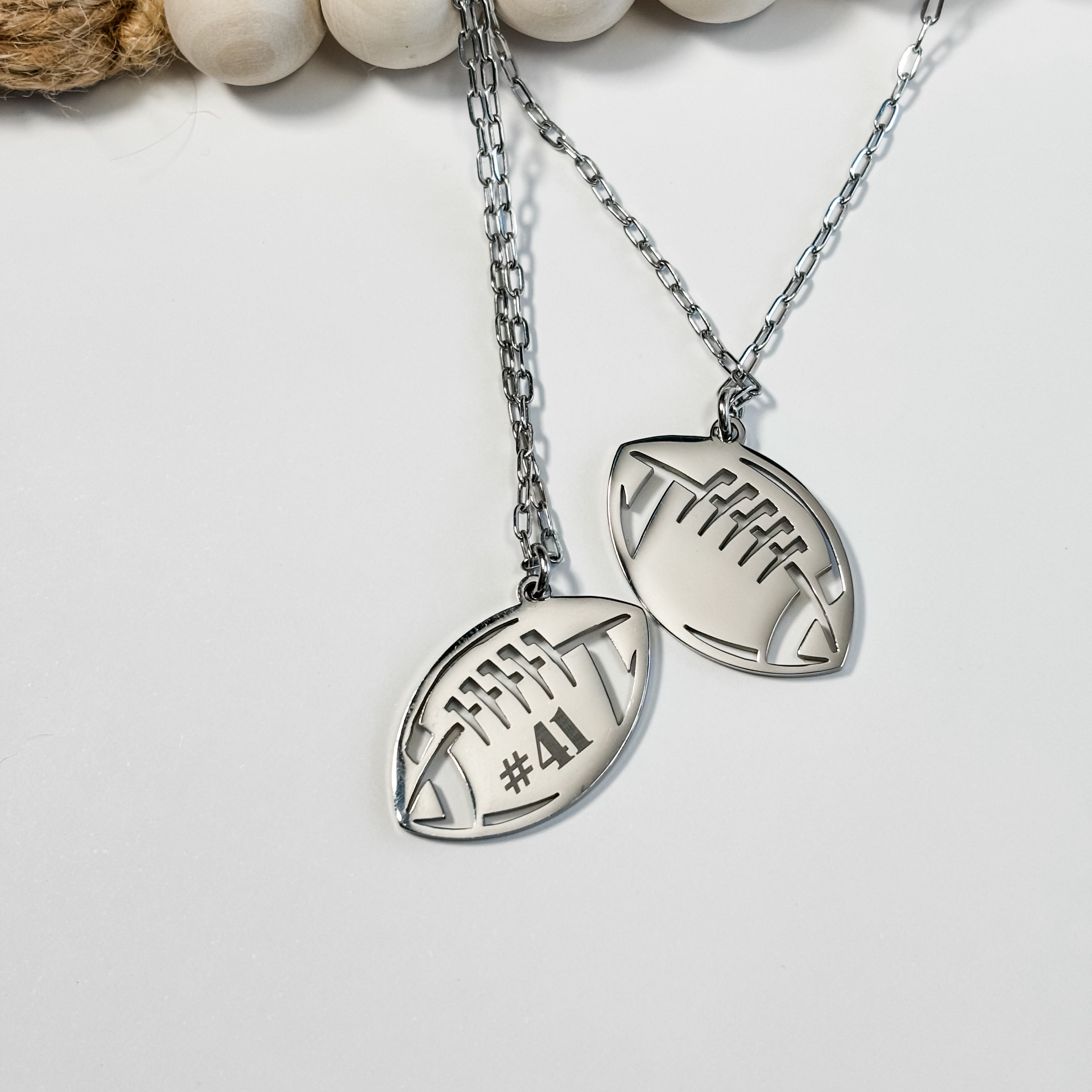 Personalized Football Necklace