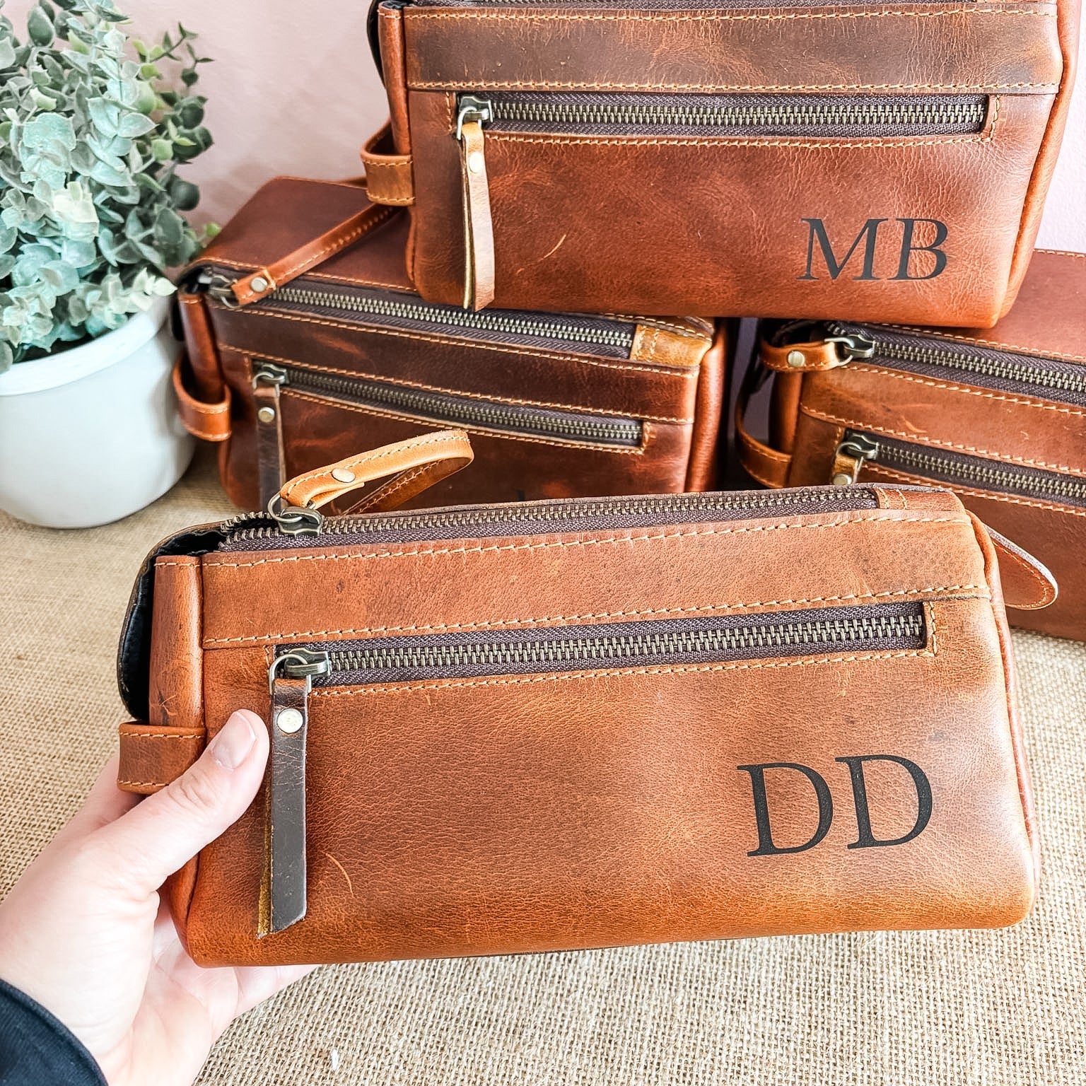 Leather Travel Toiletry Bags
