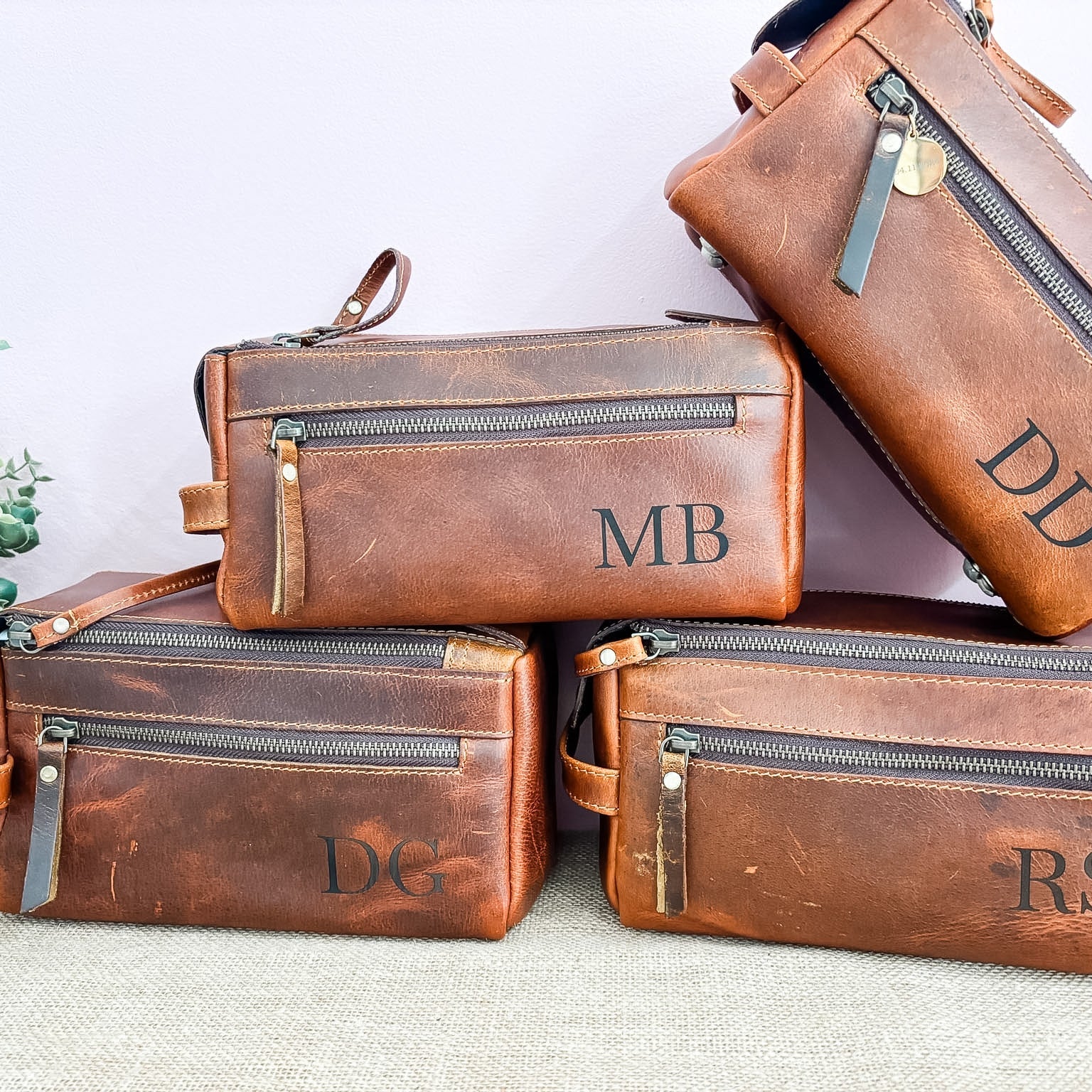 Leather Travel Toiletry Bags