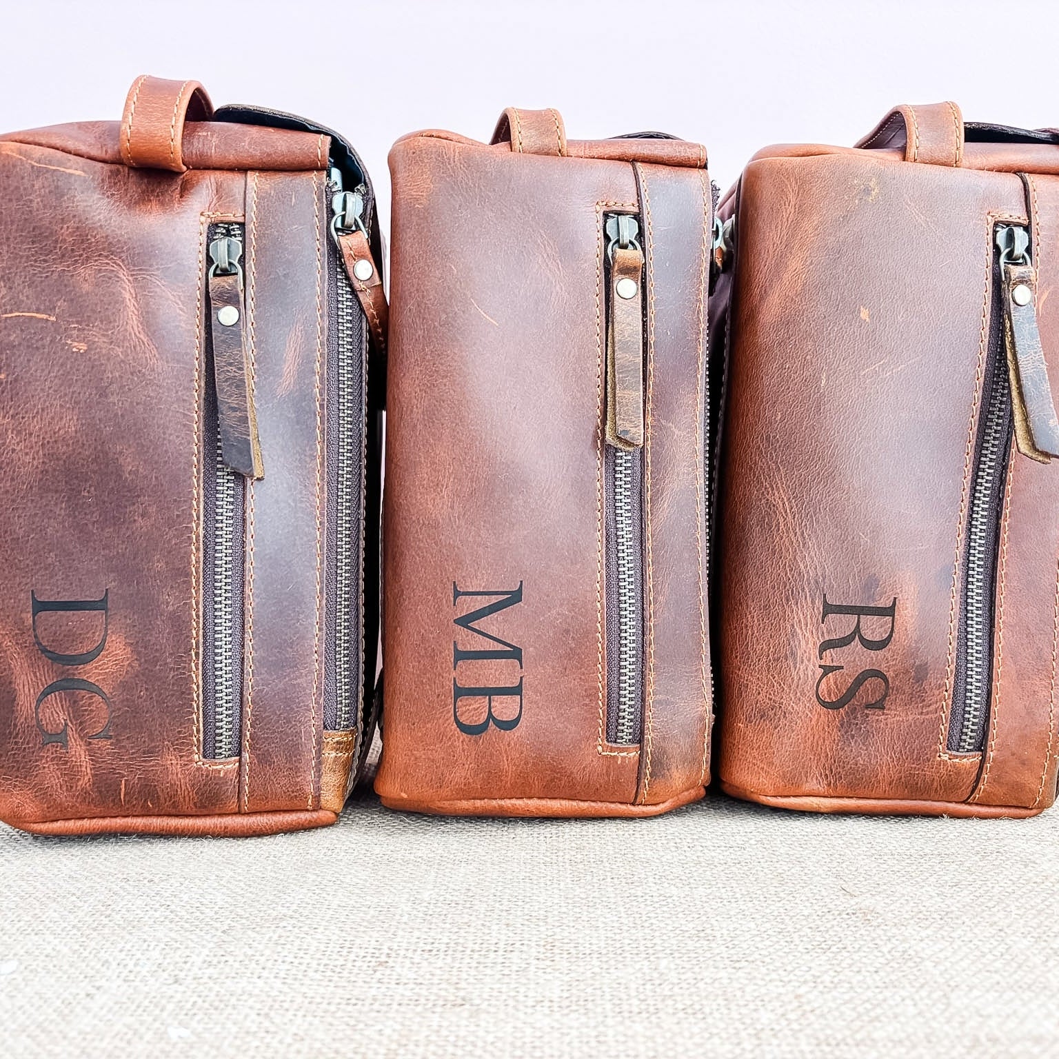 Leather Travel Toiletry Bags