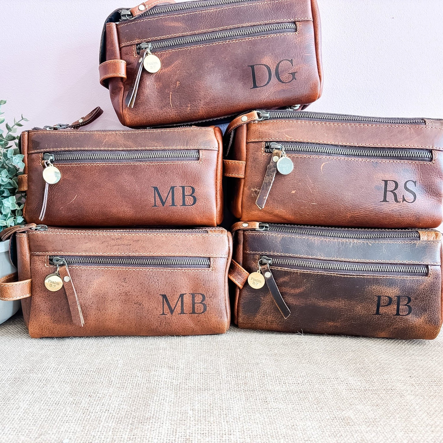 Leather Travel Toiletry Bags