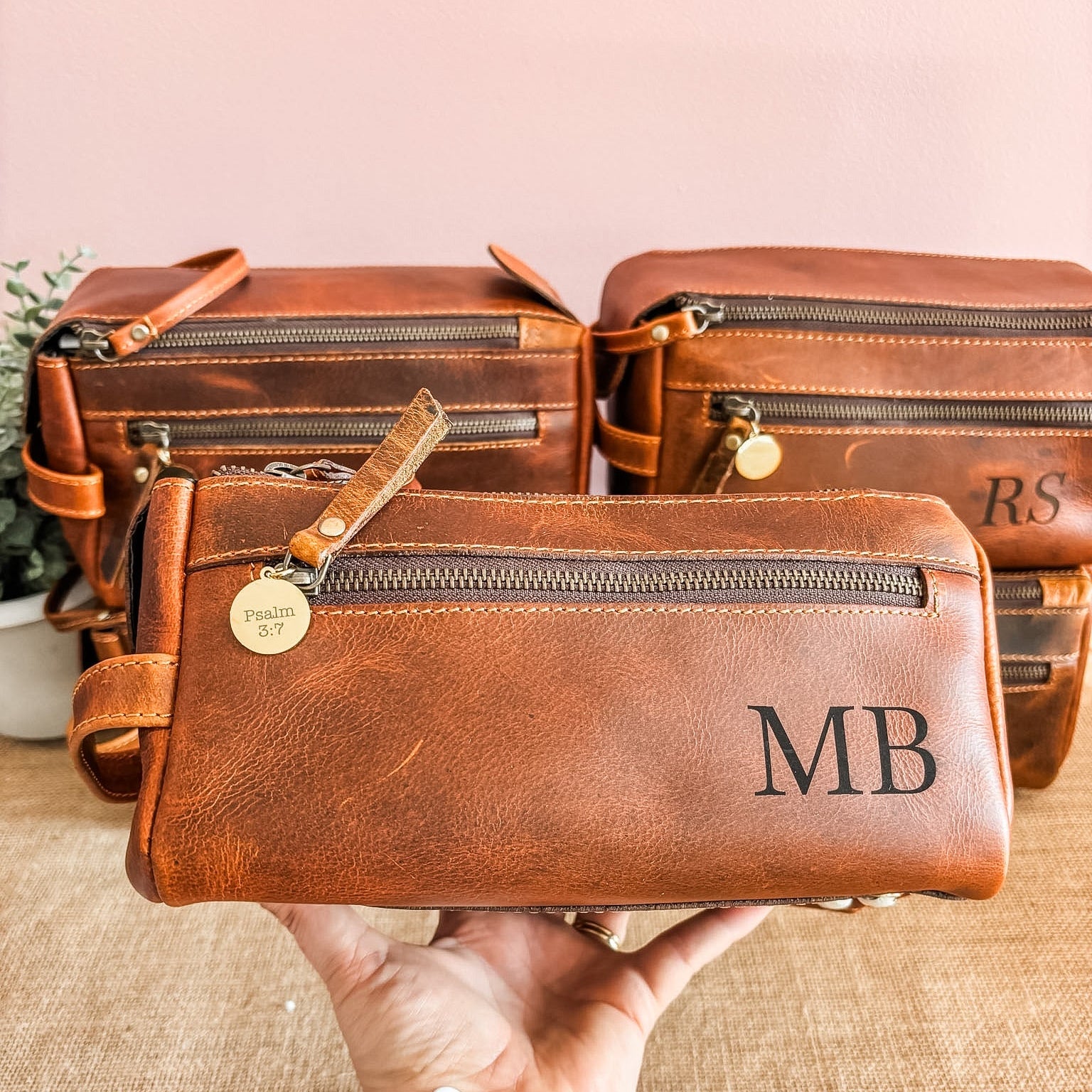 Leather Travel Toiletry Bags