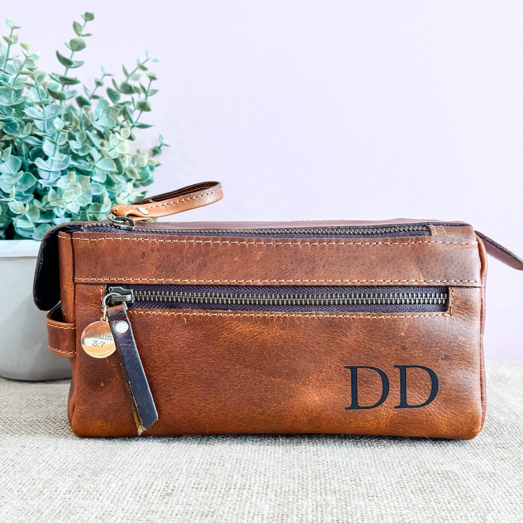 Leather Travel Toiletry Bags