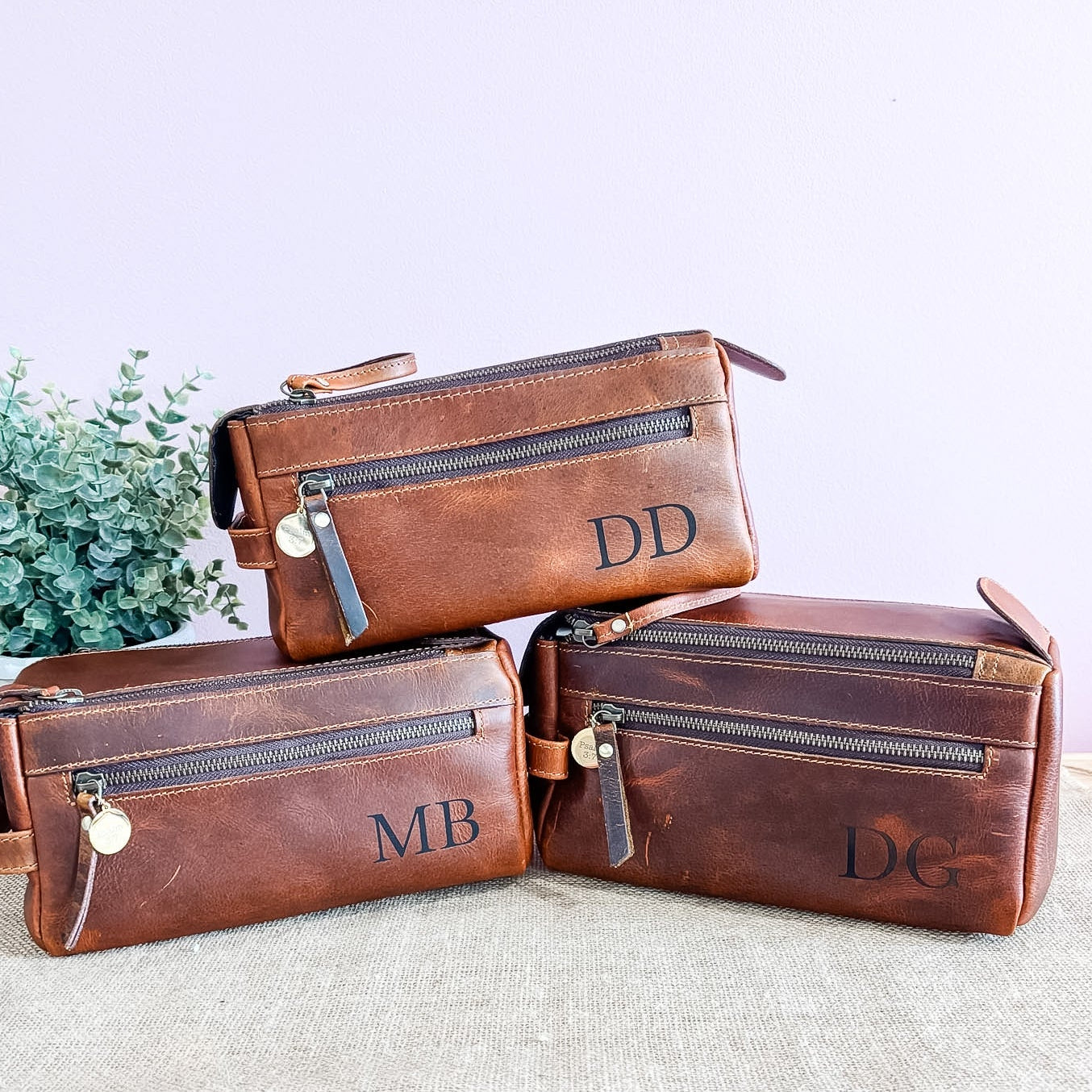 Leather Travel Toiletry Bags