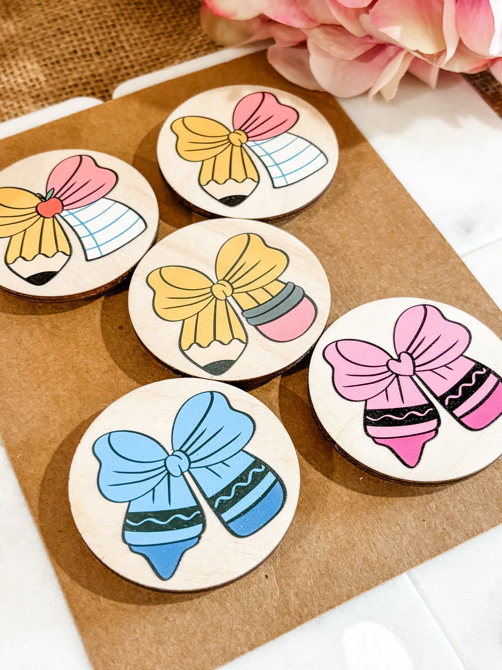 Pencil Bow Magnet Gift Set