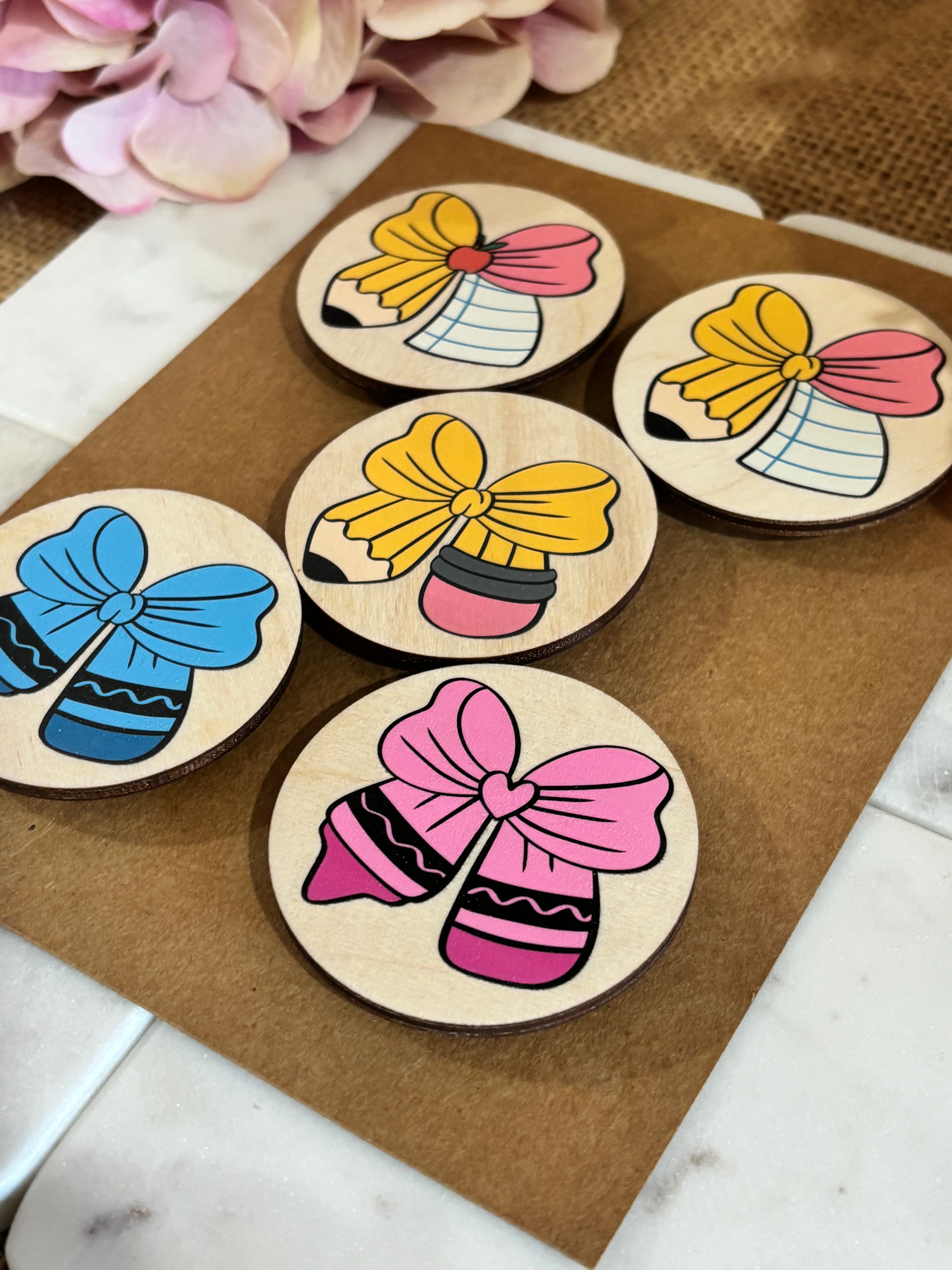 Pencil Bow Magnet Gift Set