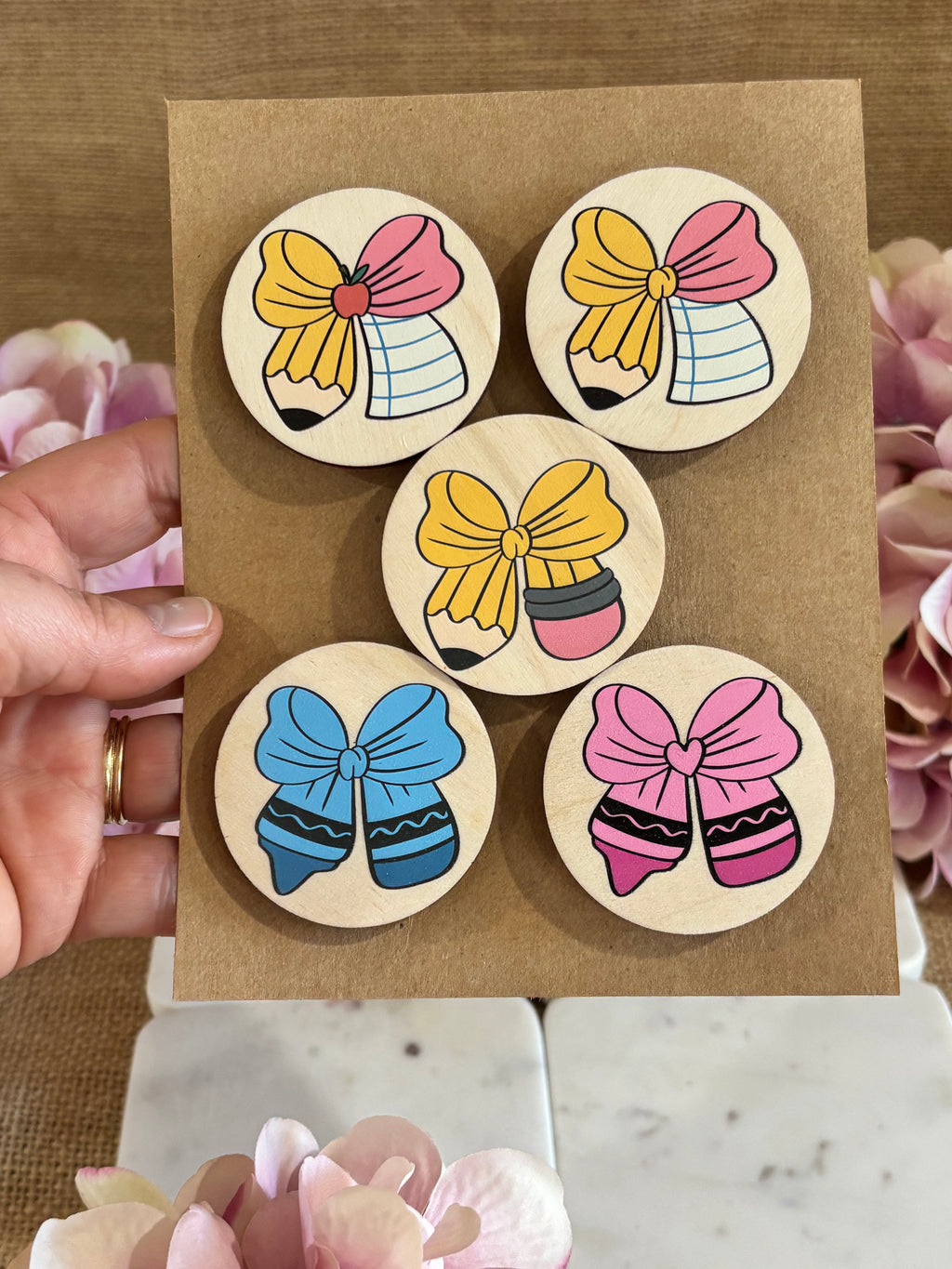 Pencil Bow Magnet Gift Set