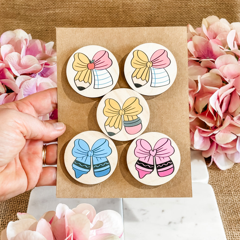 Pencil Bow Magnet Gift Set