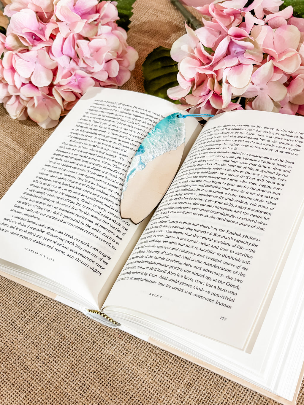 Beach Surf Board Bookmark