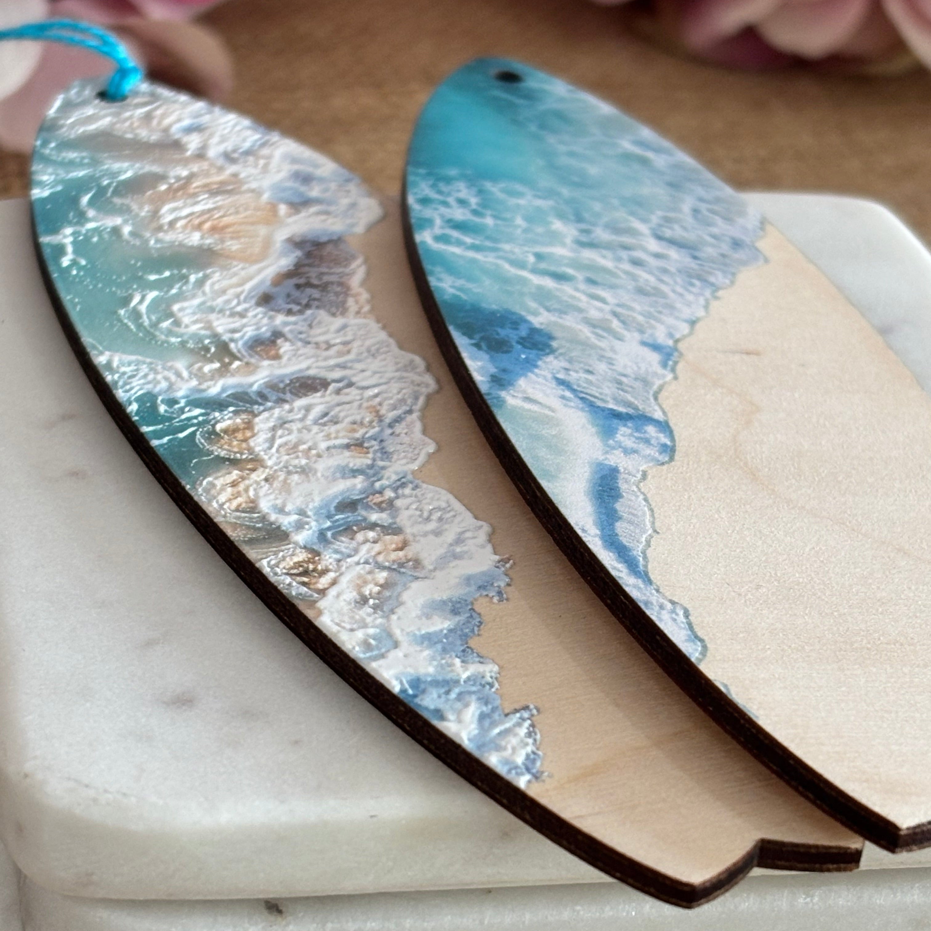 Beach Surf Board Bookmark