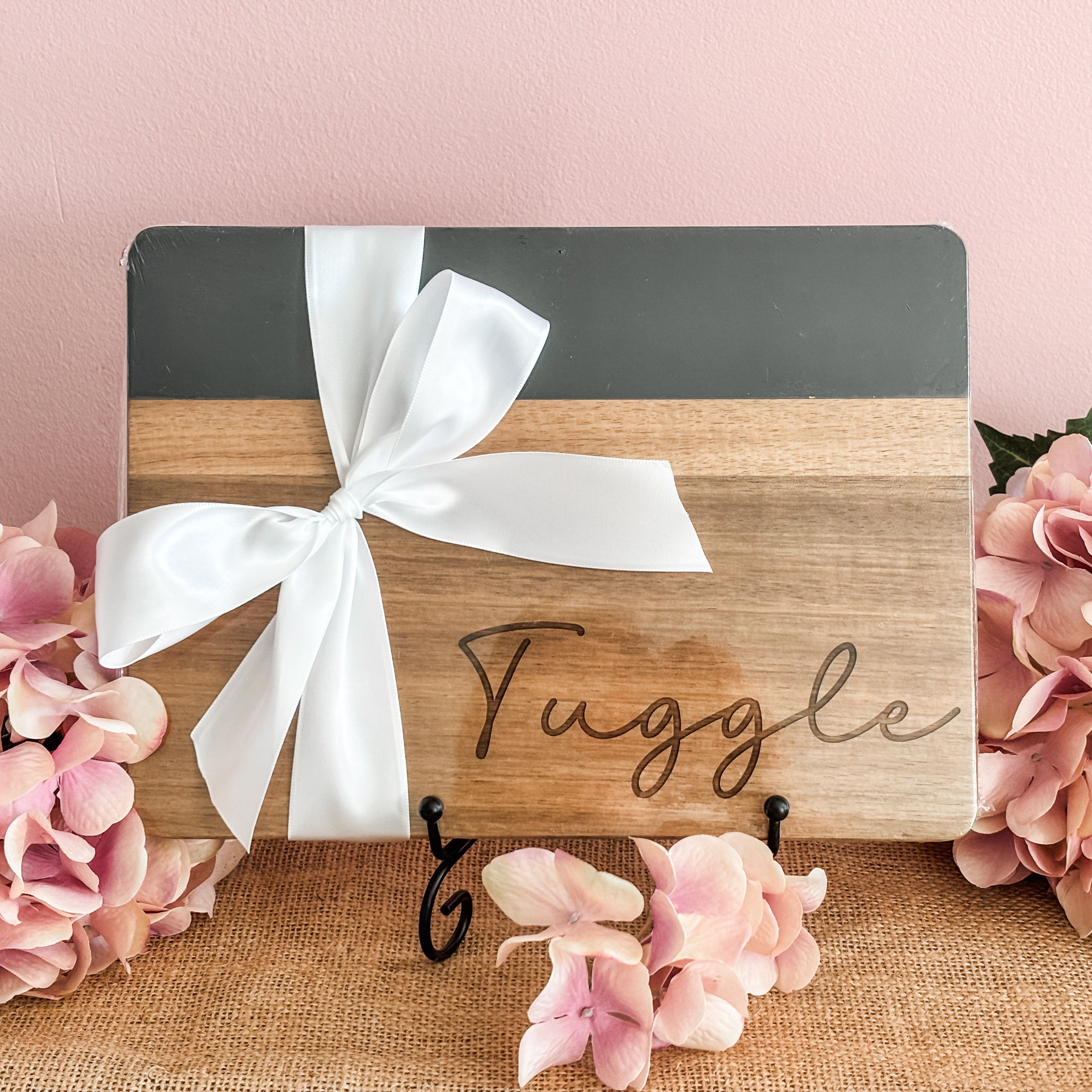 Custom Acacia & Marble Serving Board