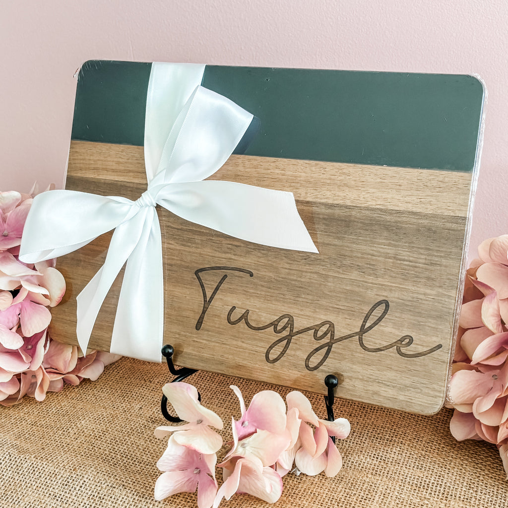 Custom Acacia & Marble Serving Board