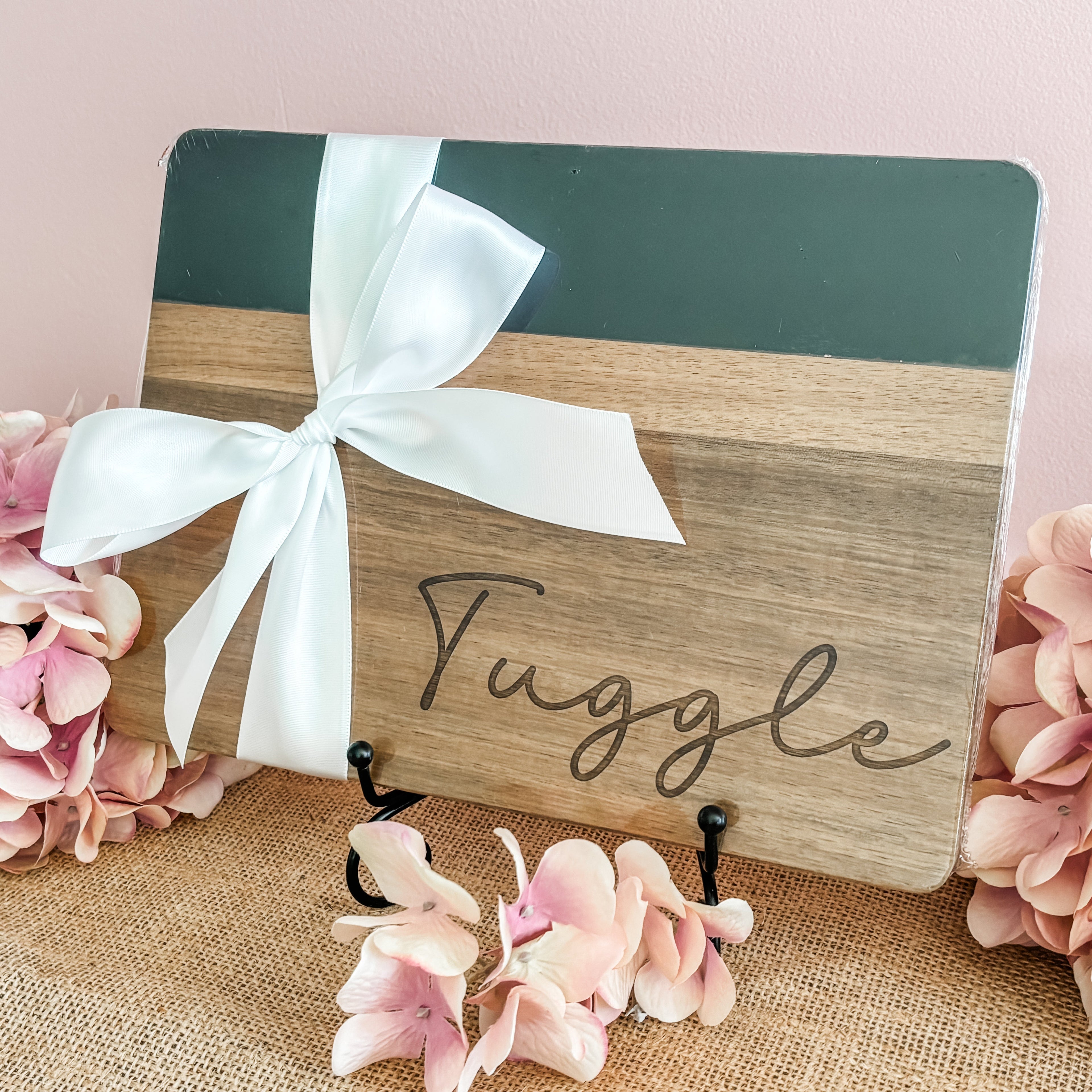 Custom Acacia & Marble Serving Board