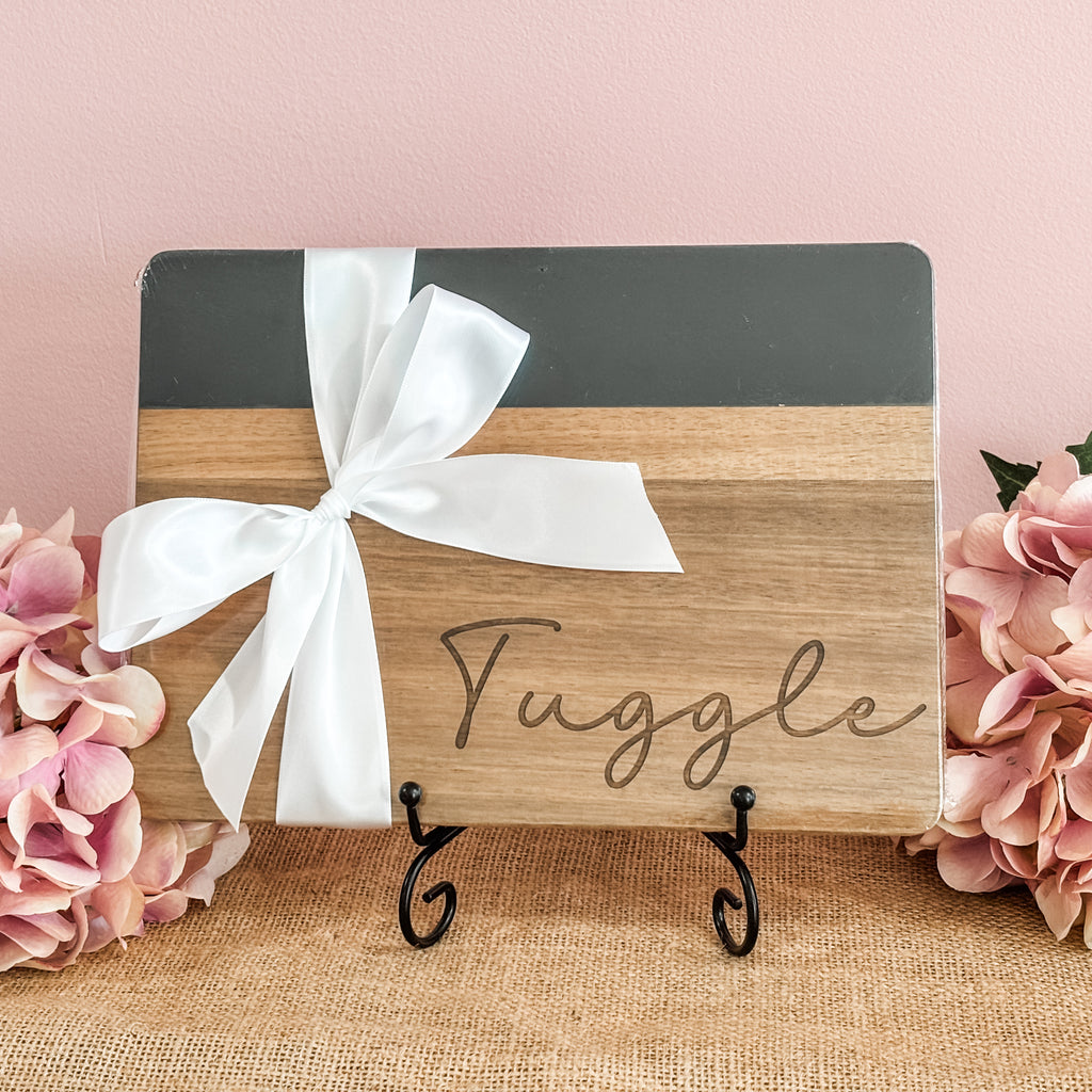 Custom Acacia & Marble Serving Board