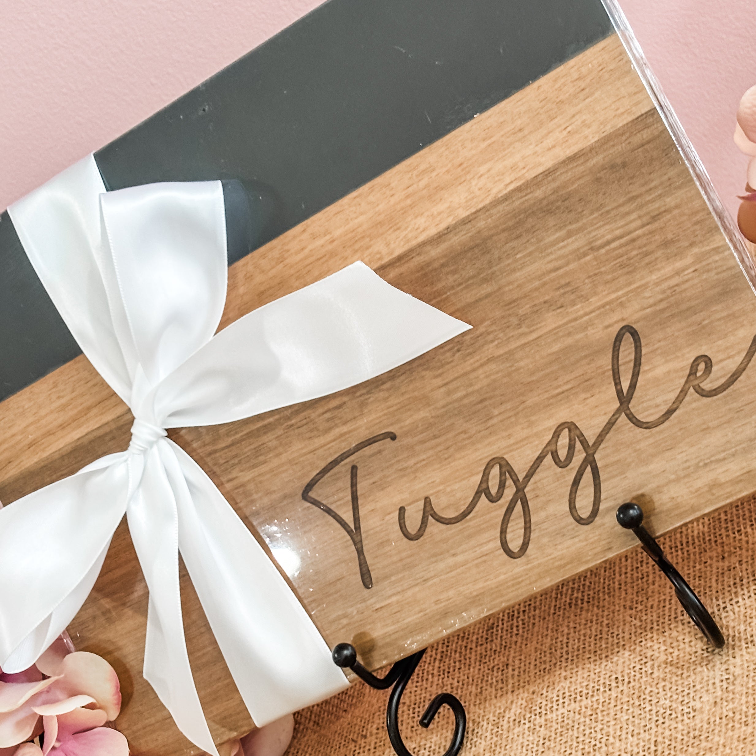 Custom Acacia & Marble Serving Board