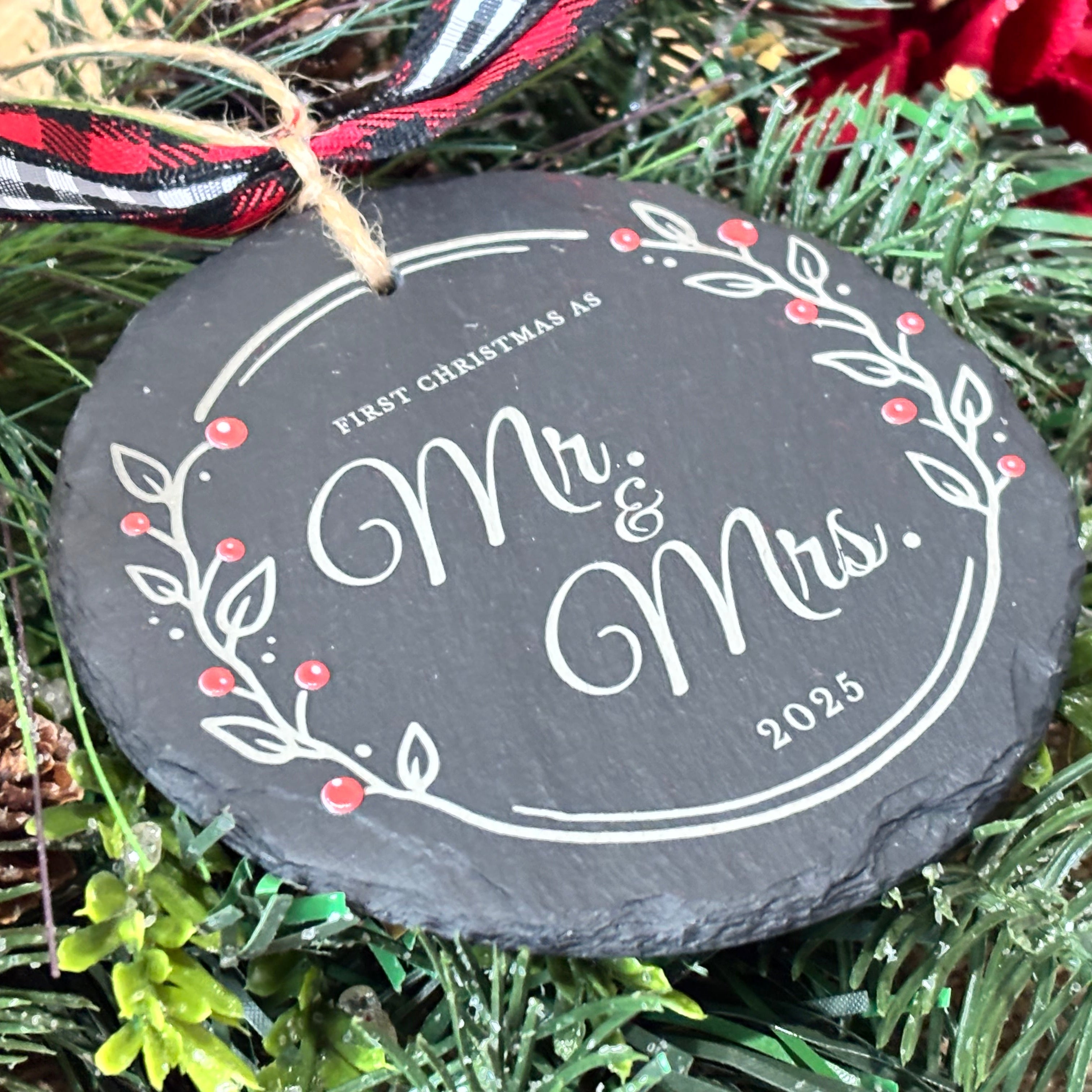 1st Christmas Mr & Mrs. Ornament