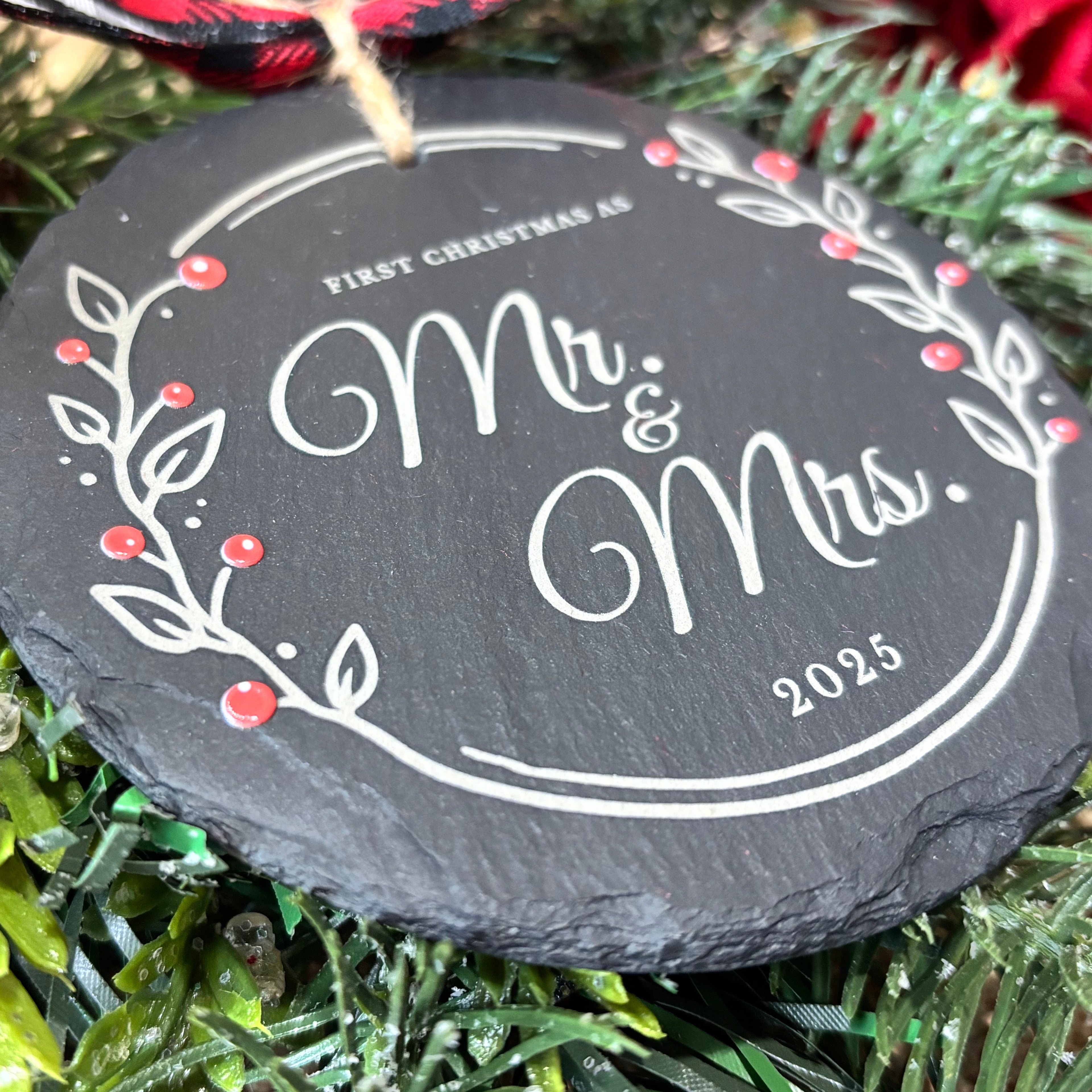 1st Christmas Mr & Mrs. Ornament