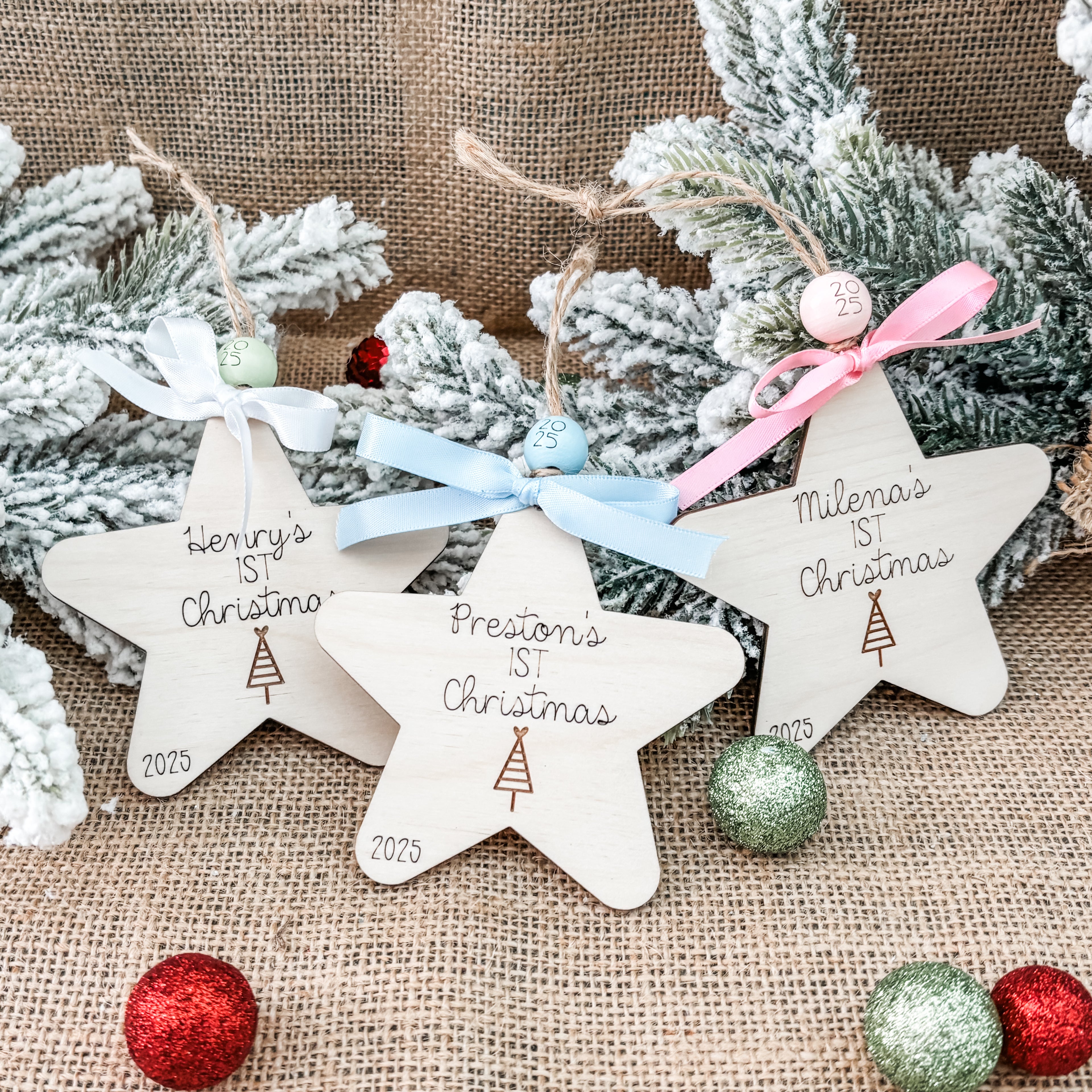 Baby's First Christmas Star Ornament