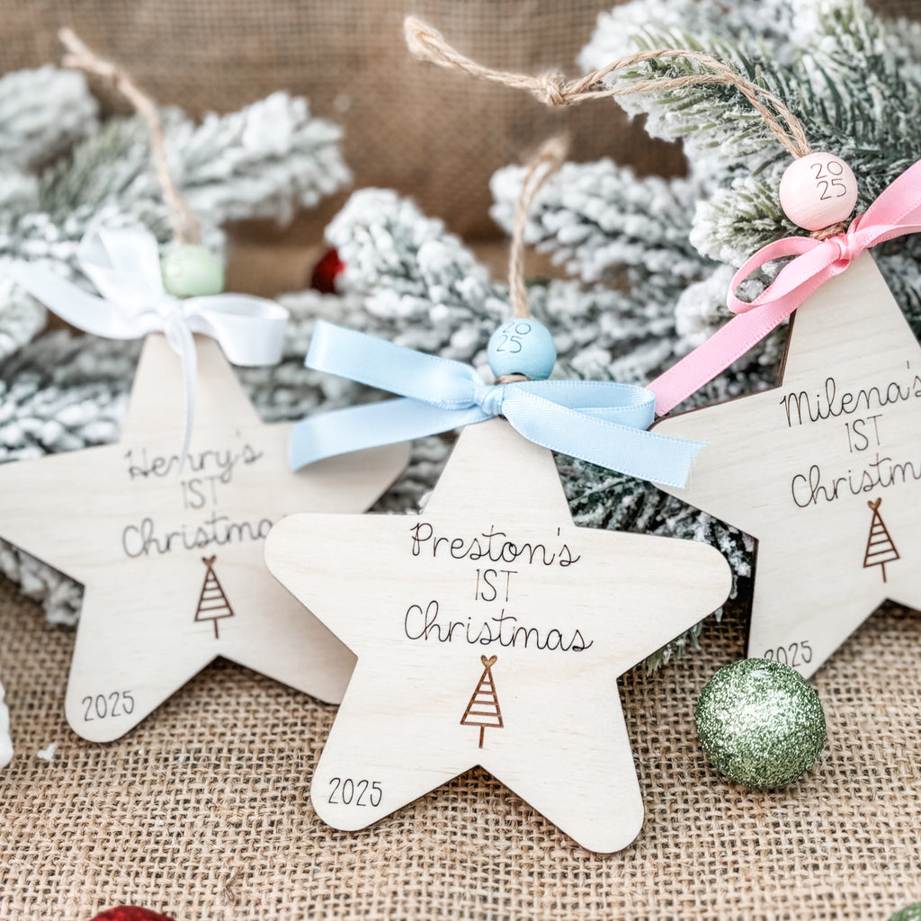 Baby's First Christmas Star Ornament