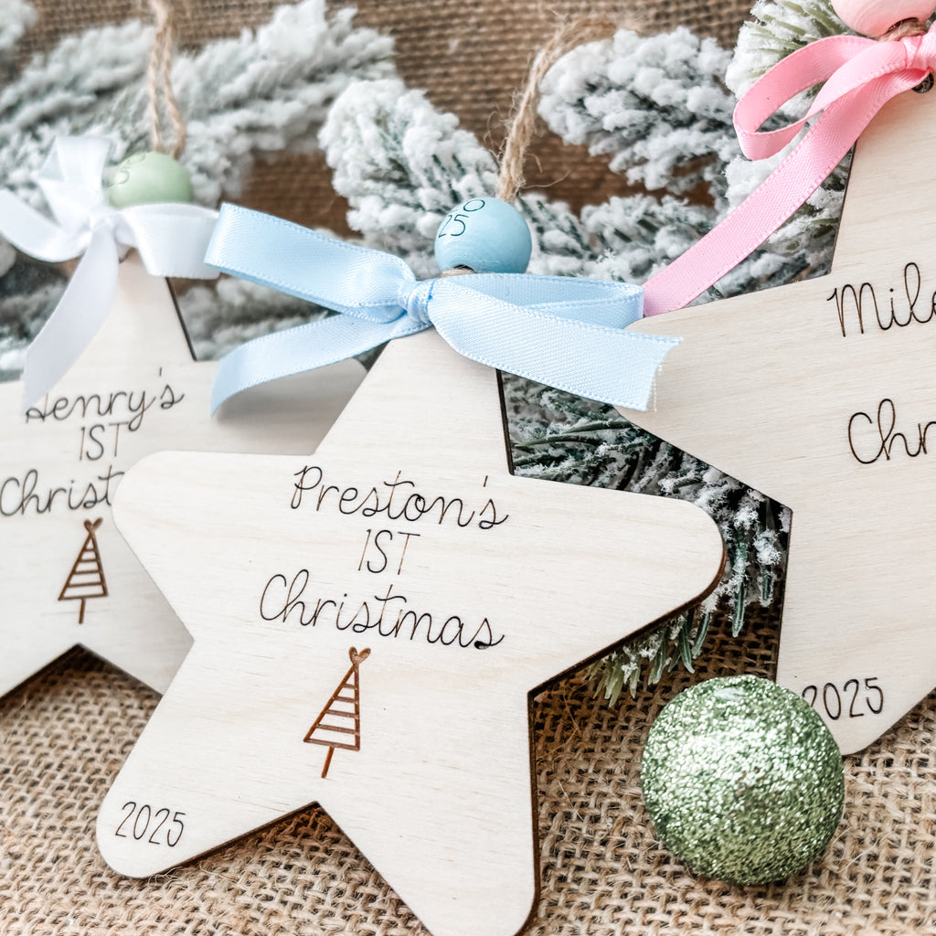 Baby's First Christmas Star Ornament