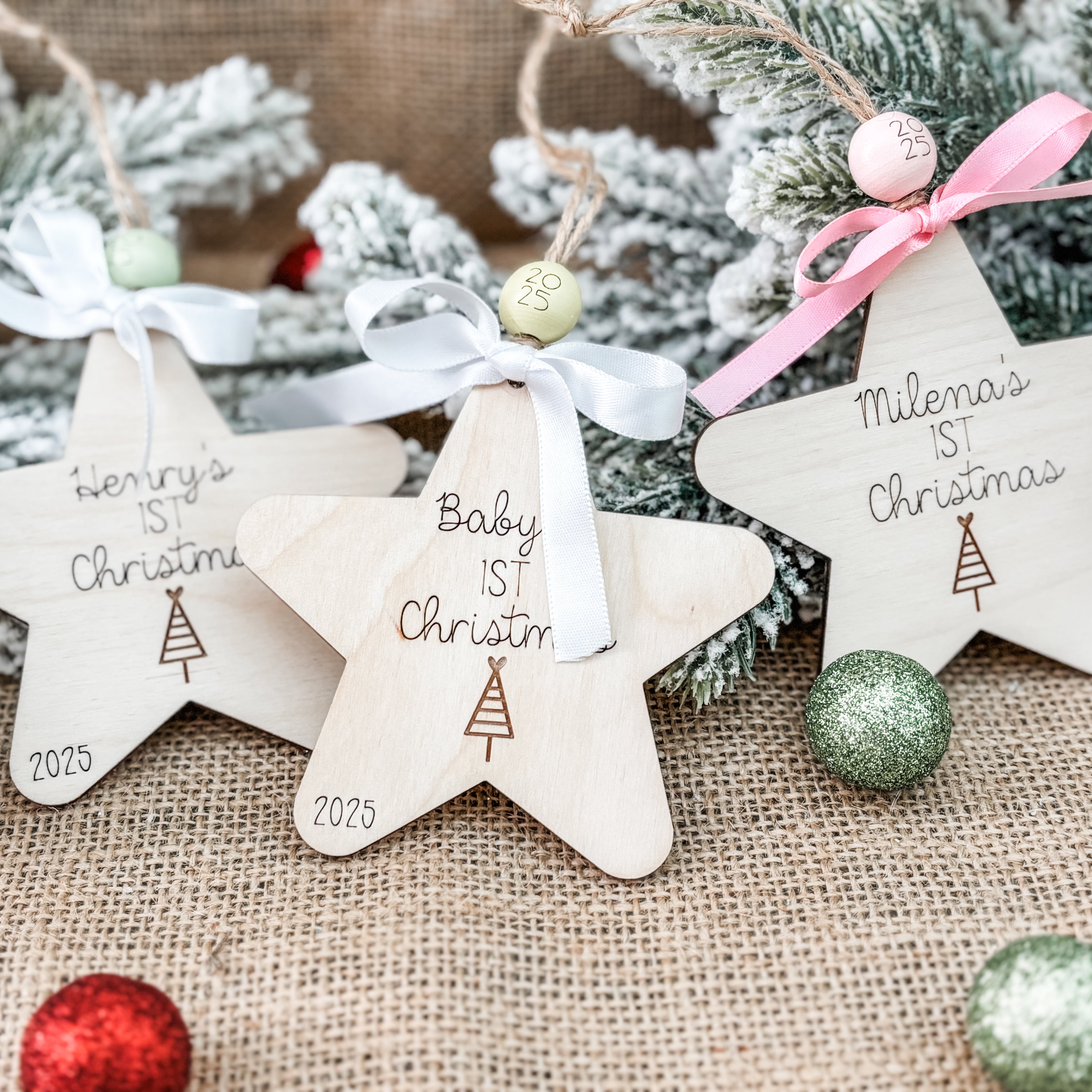 Baby's First Christmas Star Ornament
