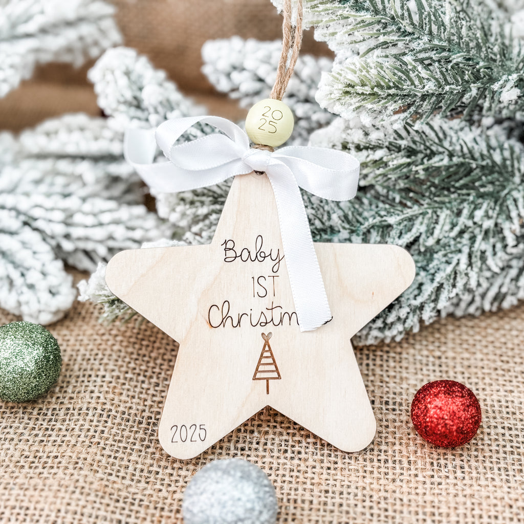 Baby's First Christmas Star Ornament