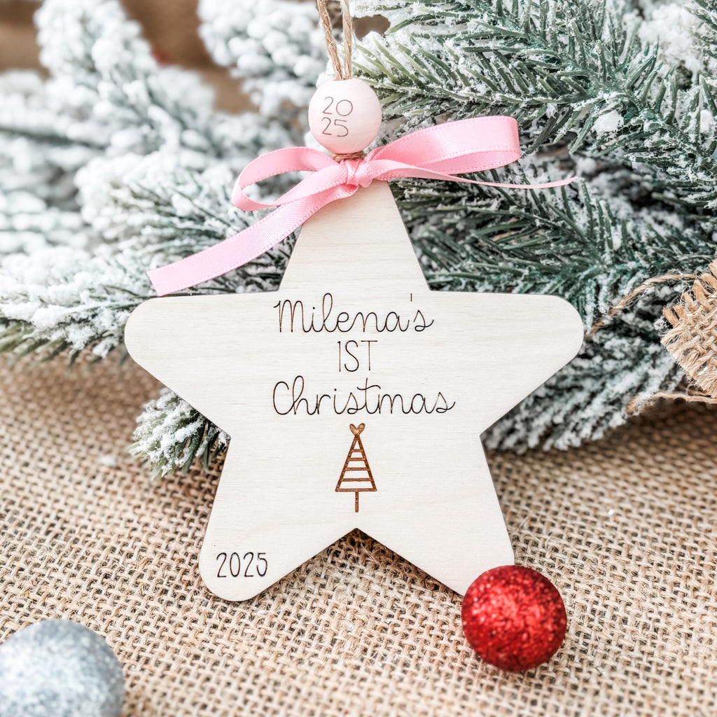 Baby's First Christmas Star Ornament