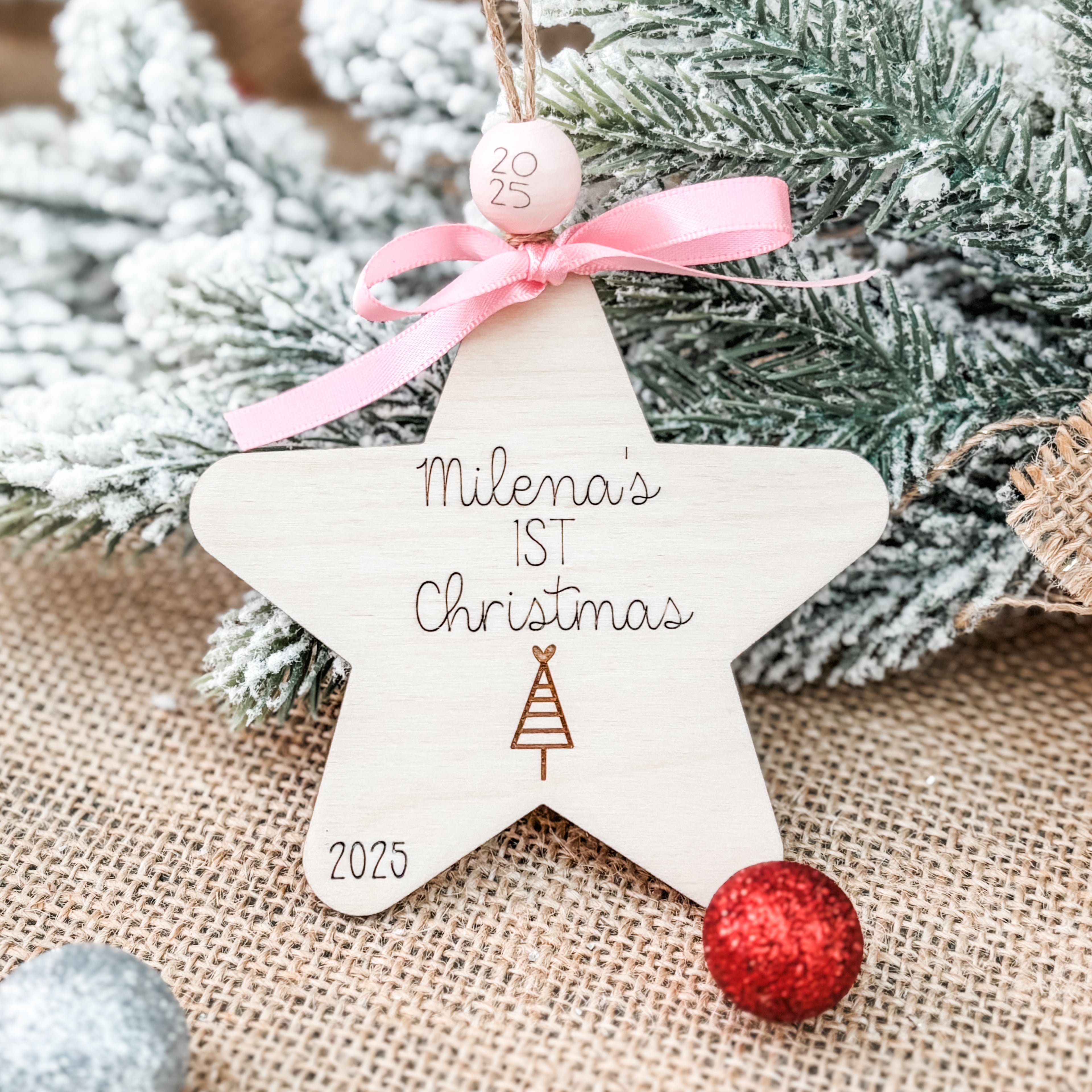 Baby's First Christmas Star Ornament