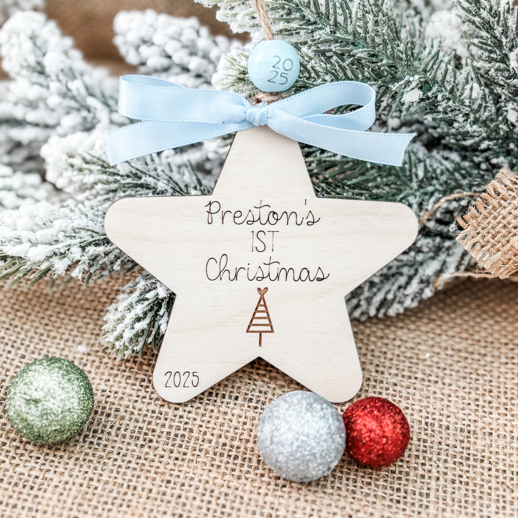 Baby's First Christmas Star Ornament