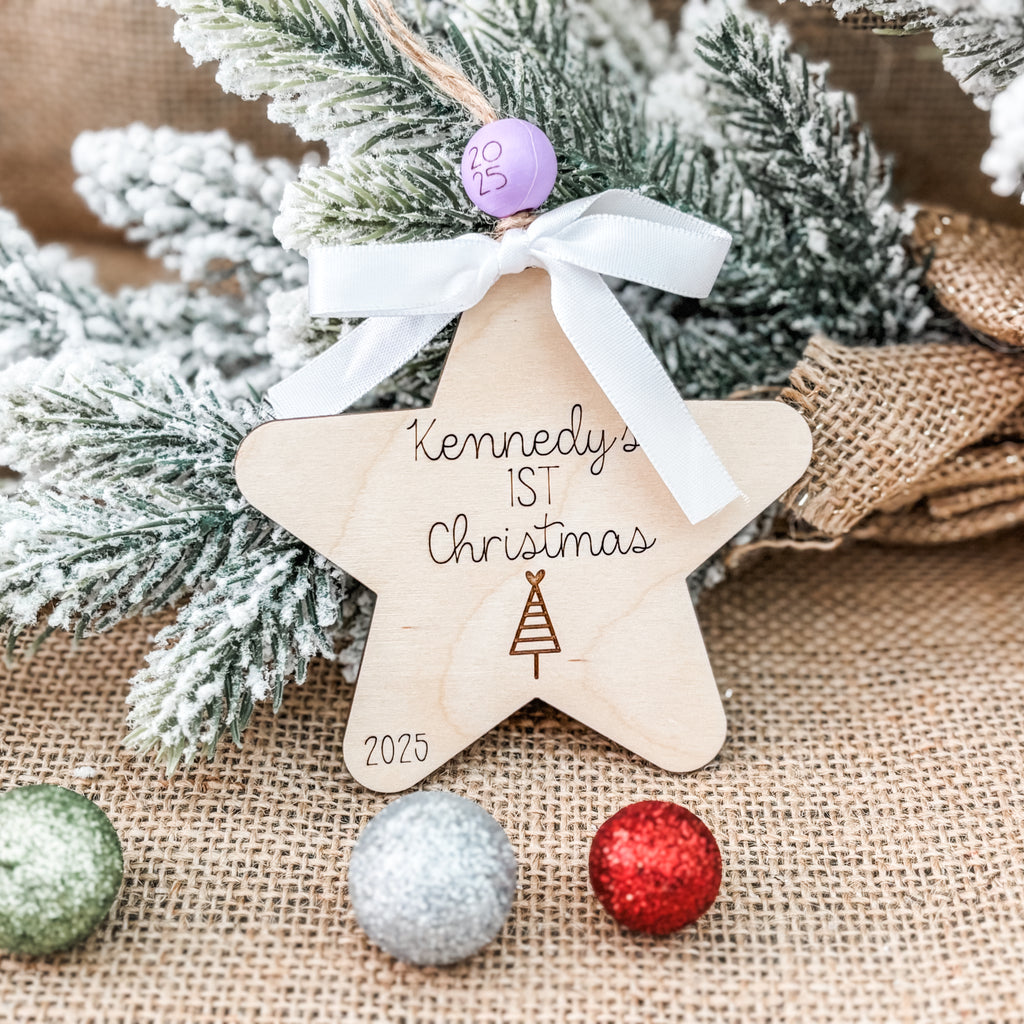 Baby's First Christmas Star Ornament