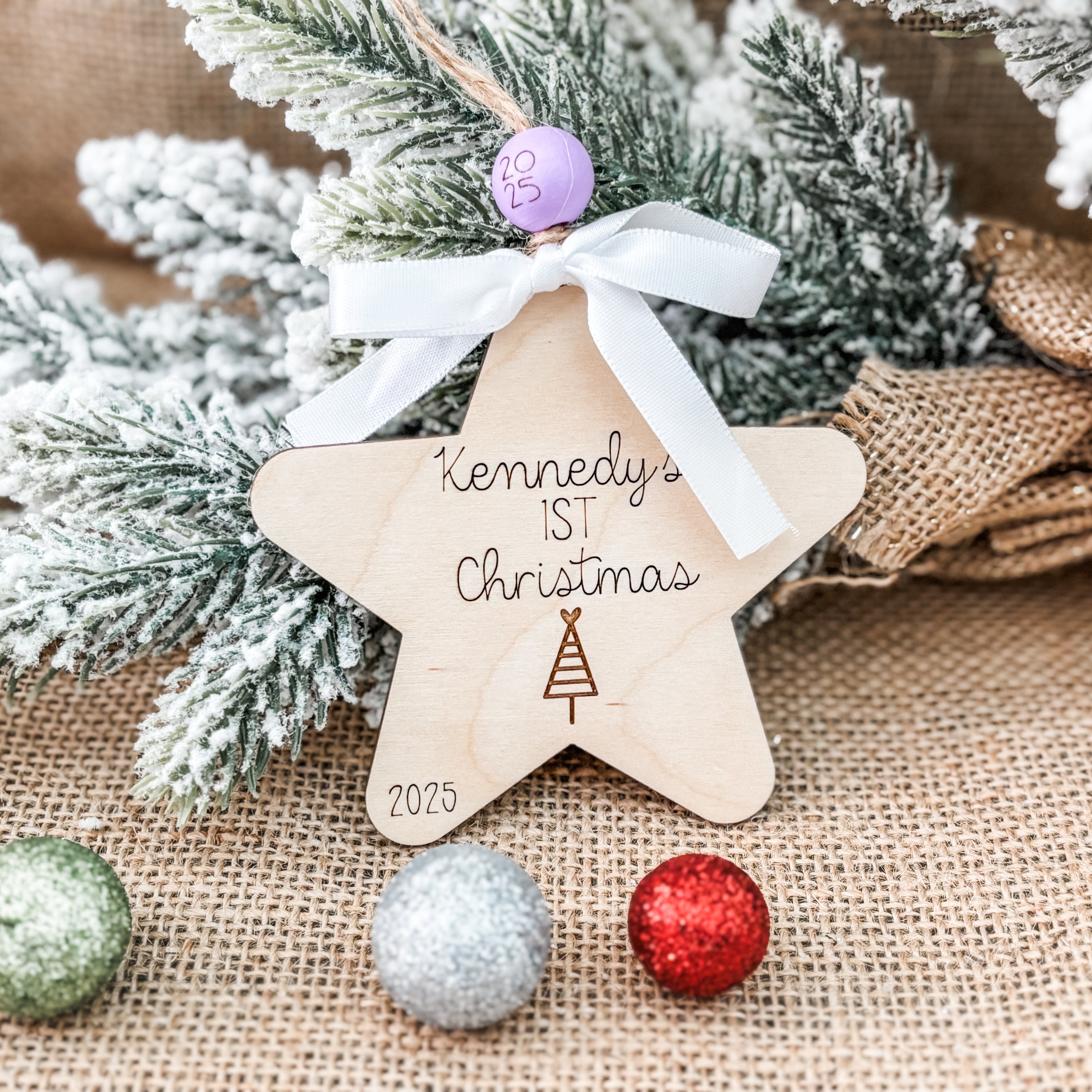 Baby's First Christmas Star Ornament