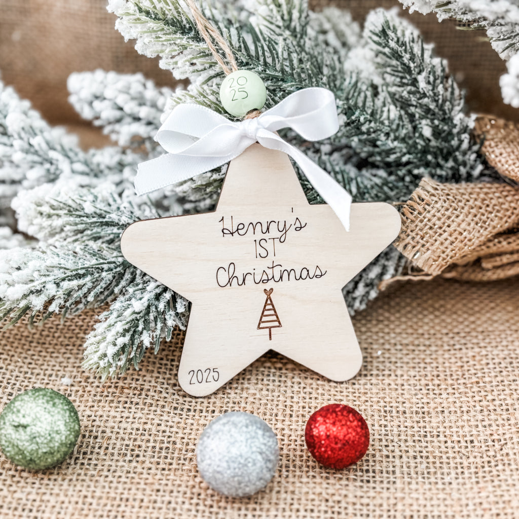 Baby's First Christmas Star Ornament