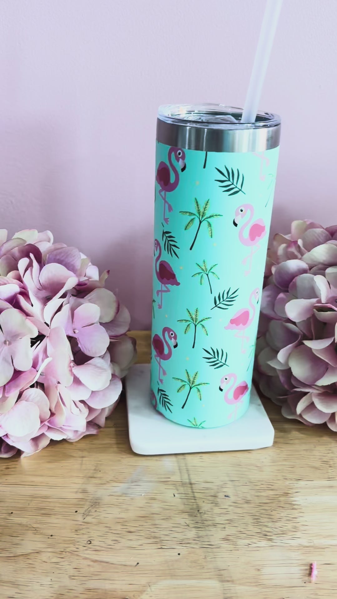 Summer Flamingo 20oz Tumbler