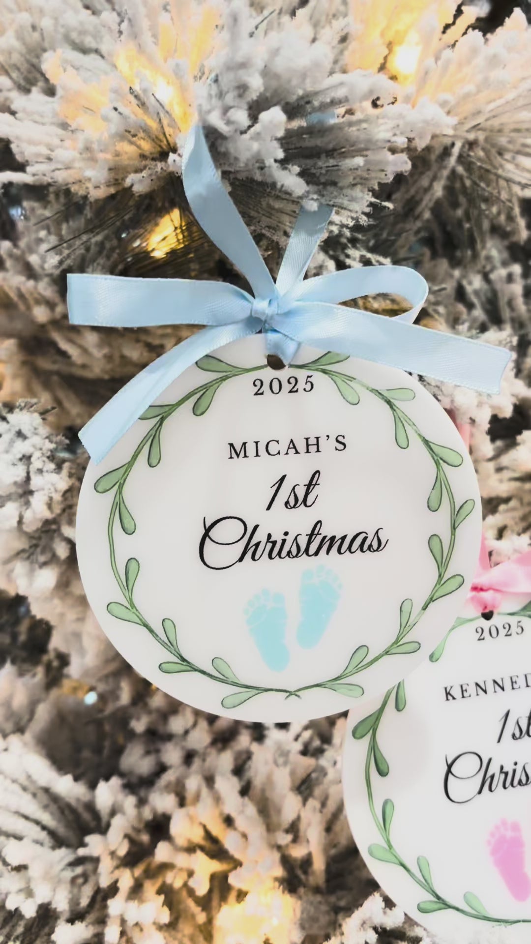 1st Christmas Ornament - H0022